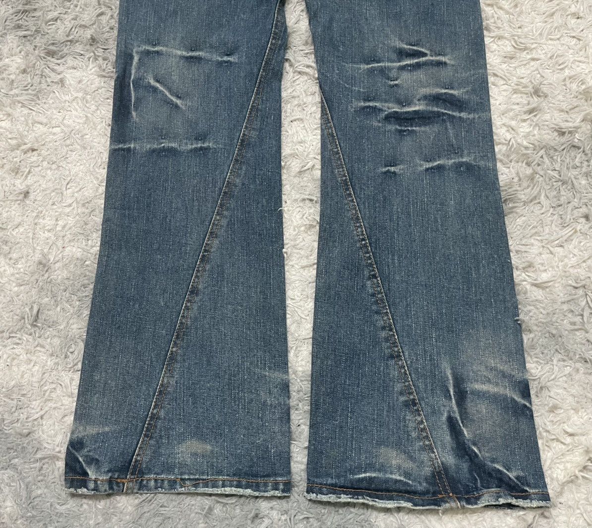 If Six Was Nine 2000s NYLUS FLARE JEANS WASHABLE DENIM RARE DESIGN Size US 30 / EU 46 - 12 Thumbnail