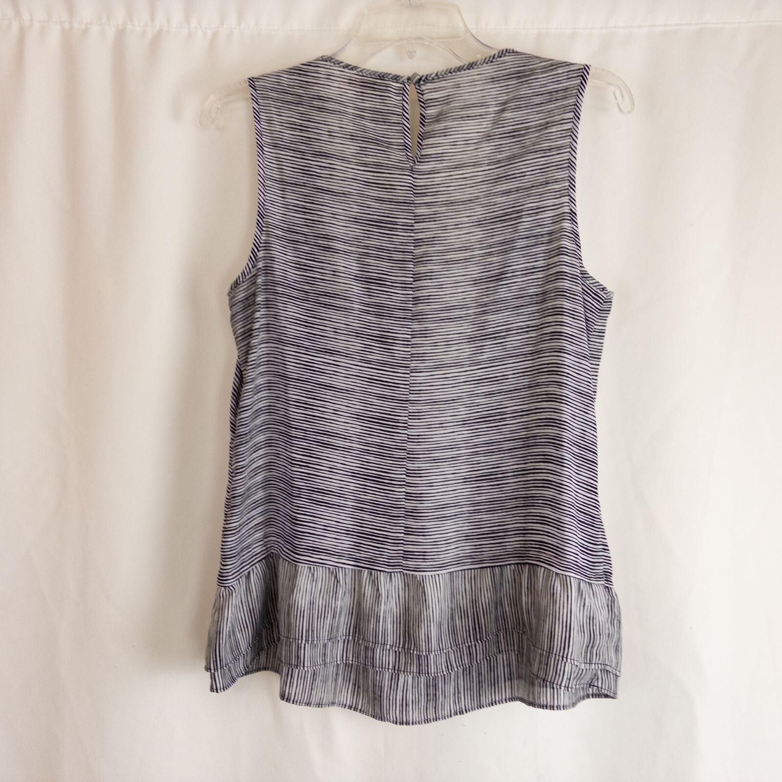 Ellesse Elle Black & White Striped Tank Womens Small Size S / US 4 / IT 40 - 6 Thumbnail