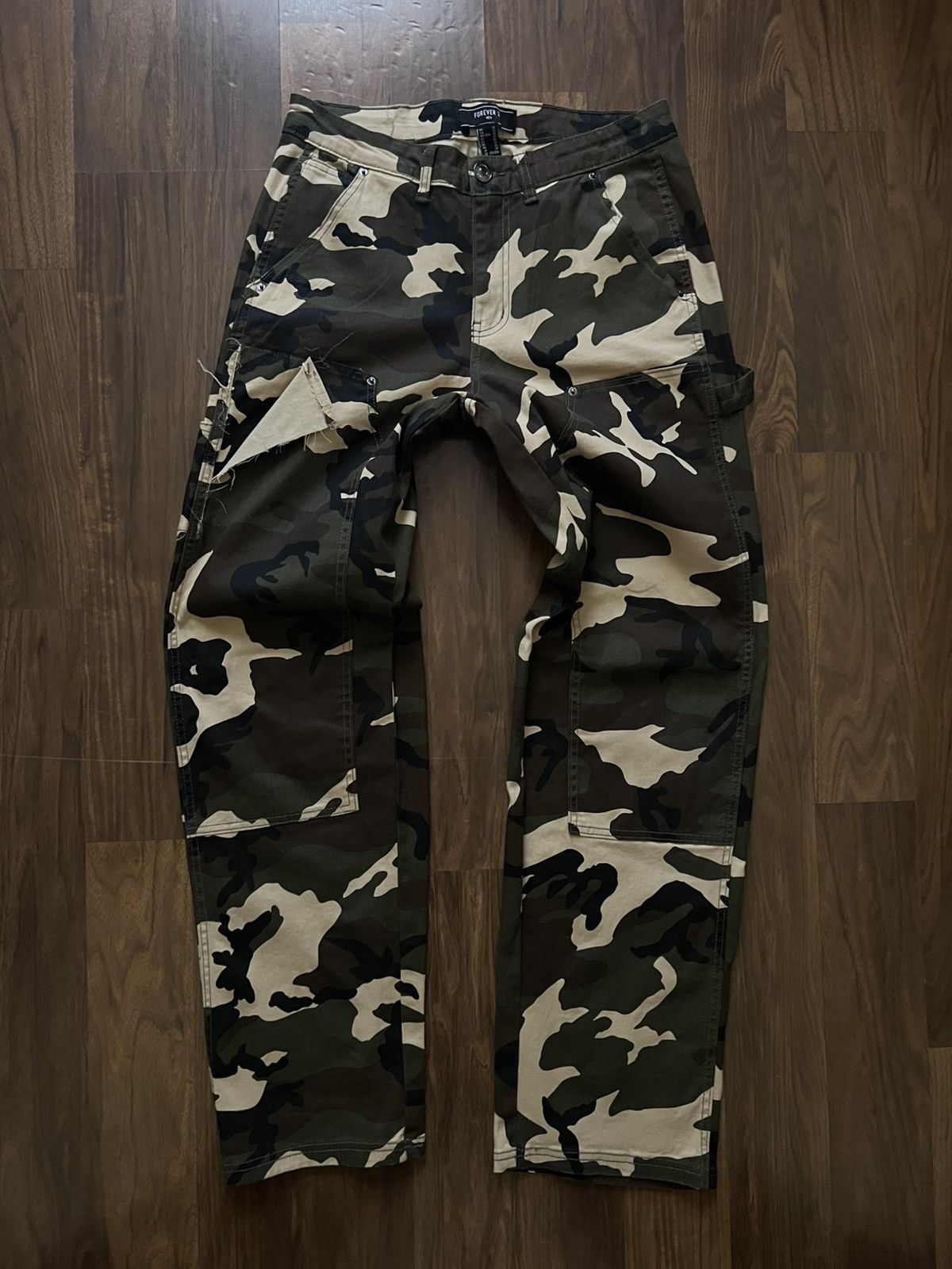 Designer × Vintage Denim Cargo Army Size US 32 / EU 48 - 1 Thumbnail