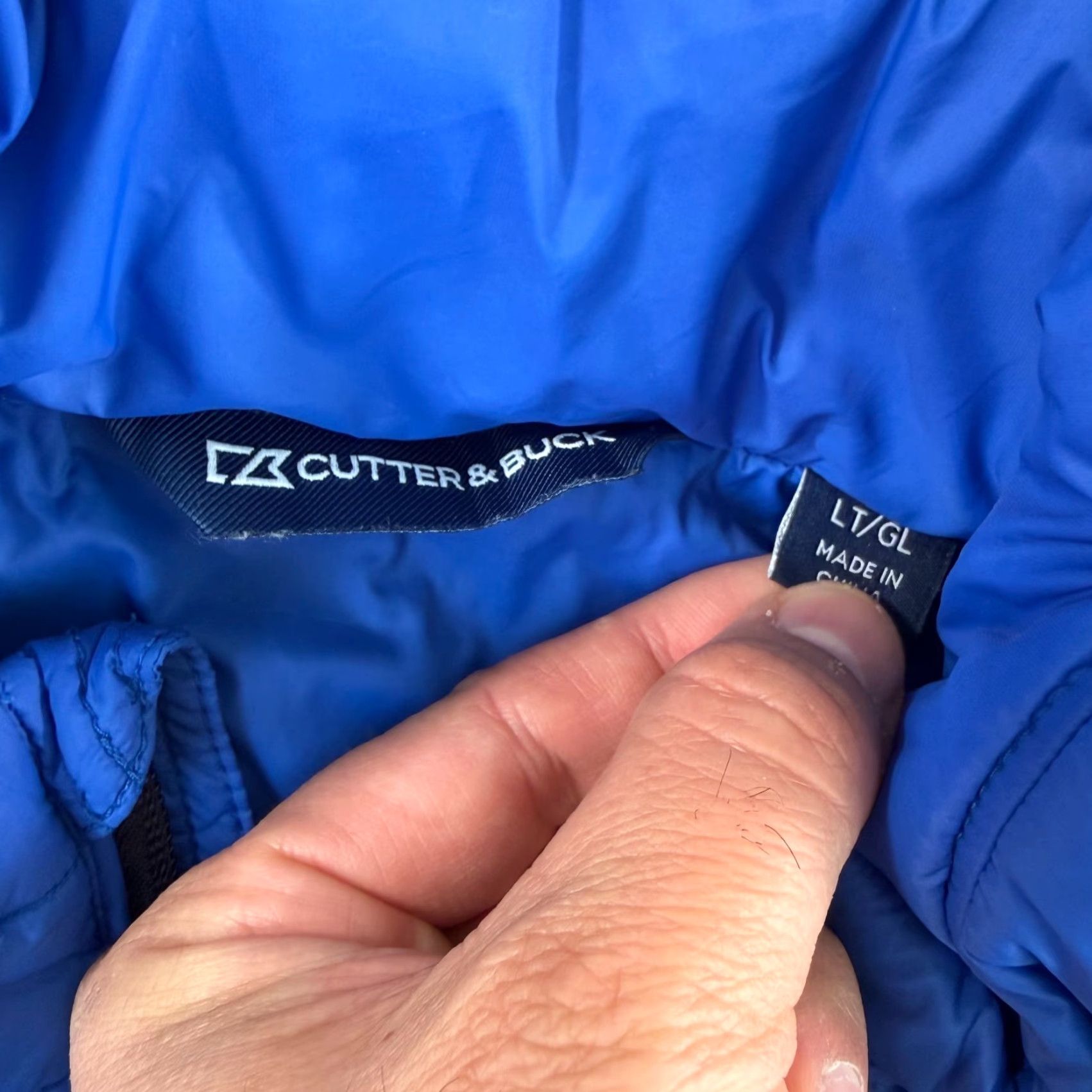 Cutter & Buck VINTAGE? No — Illinois University Cutter & Buck PrimaLoft Eco Insulated Puffer Vest Men LT Blue Solid Embroidered Logo Full Zip UPF? (Please) Size US L / EU 52-54 / 3 - 2 Thumbnail