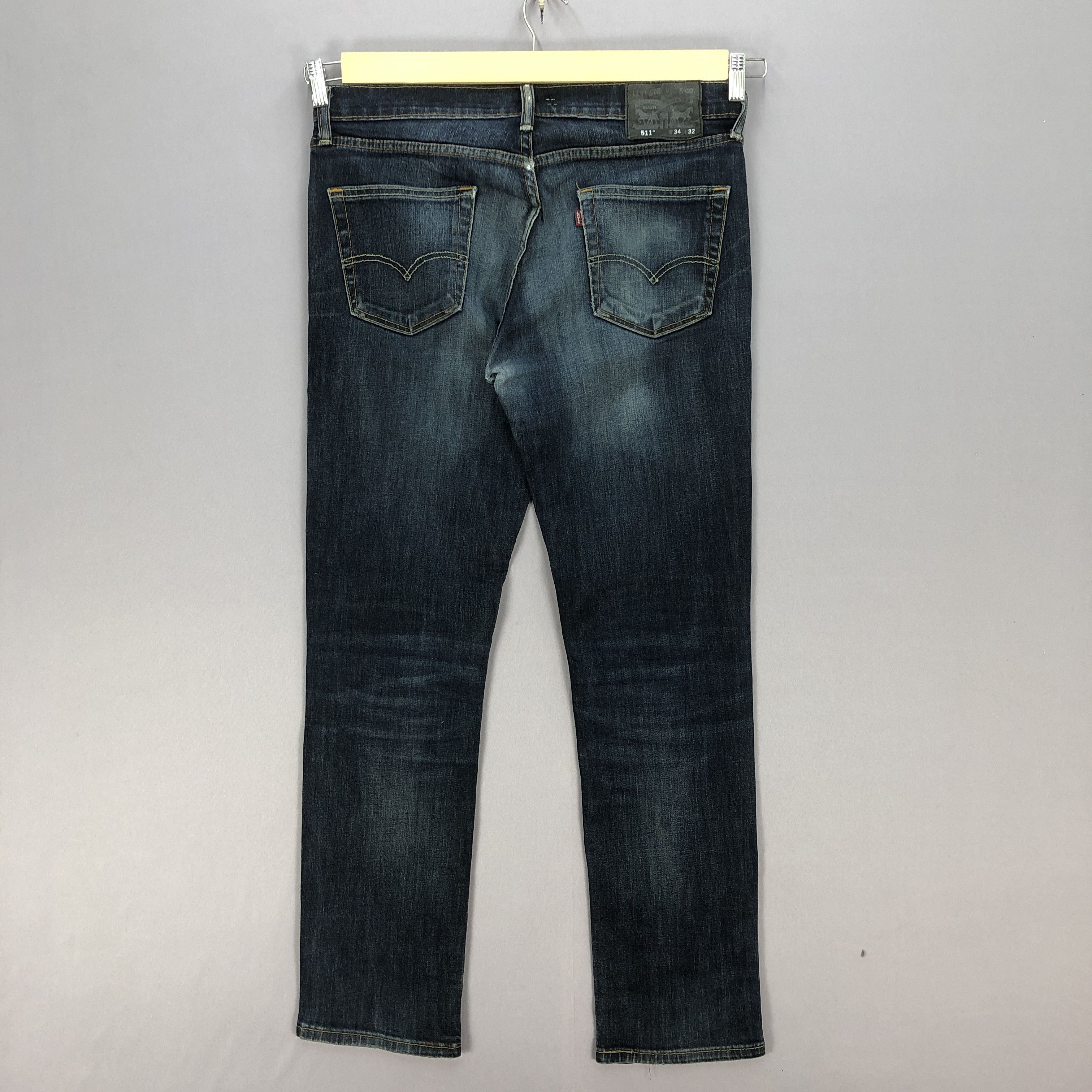 Levi's Vintage Levis 511 Slim Jeans Levi's Tapered Skinny Denim Size US 34 / EU 50 - 2 Thumbnail