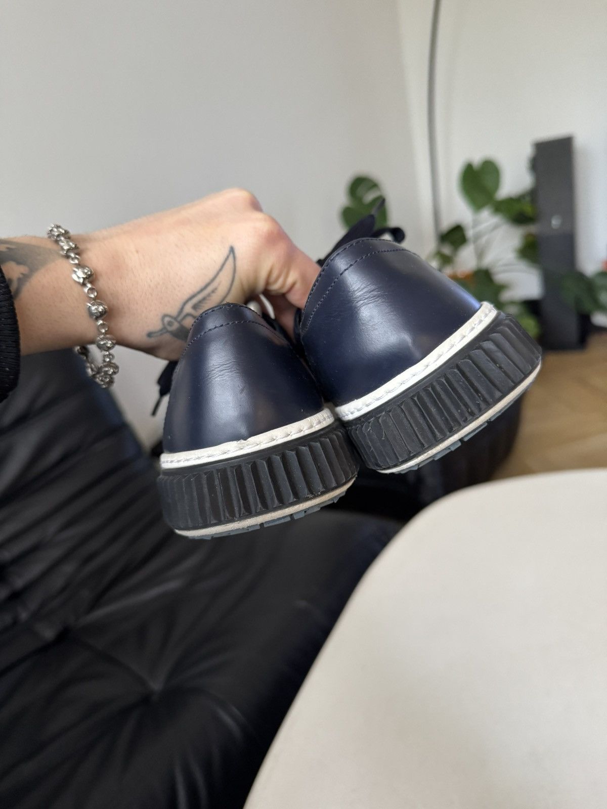 Prada Prada Low Designer Sneakers Luxury High End Vintage Y2k Size US 7.5 / EU 40-41 - 7 Thumbnail