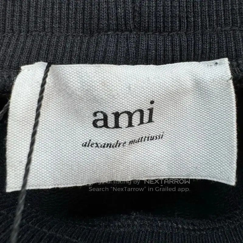 AMI AMI Black Cotton Embroidered Logo Summer Shorts . Size US 26 / EU 42 - 6 Thumbnail