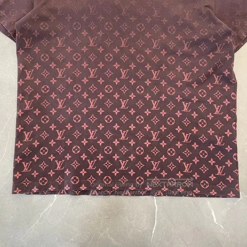 Louis Vuitton Louis Vuitton Men's Burgundy Cotton Short Sleeve T-Shirt . Size US L / EU 52-54 / 3 - 4 Thumbnail
