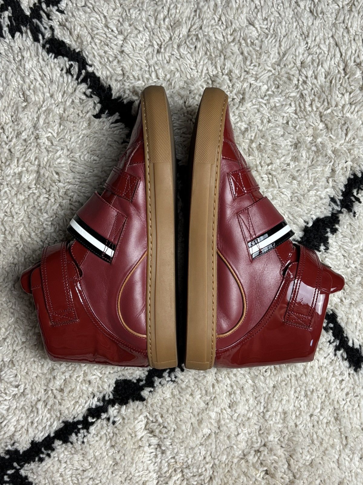 Bally Bally High Top Patent Leather Sneakers Maison Margiela Vibe Size US 8 / EU 41 - 6 Thumbnail