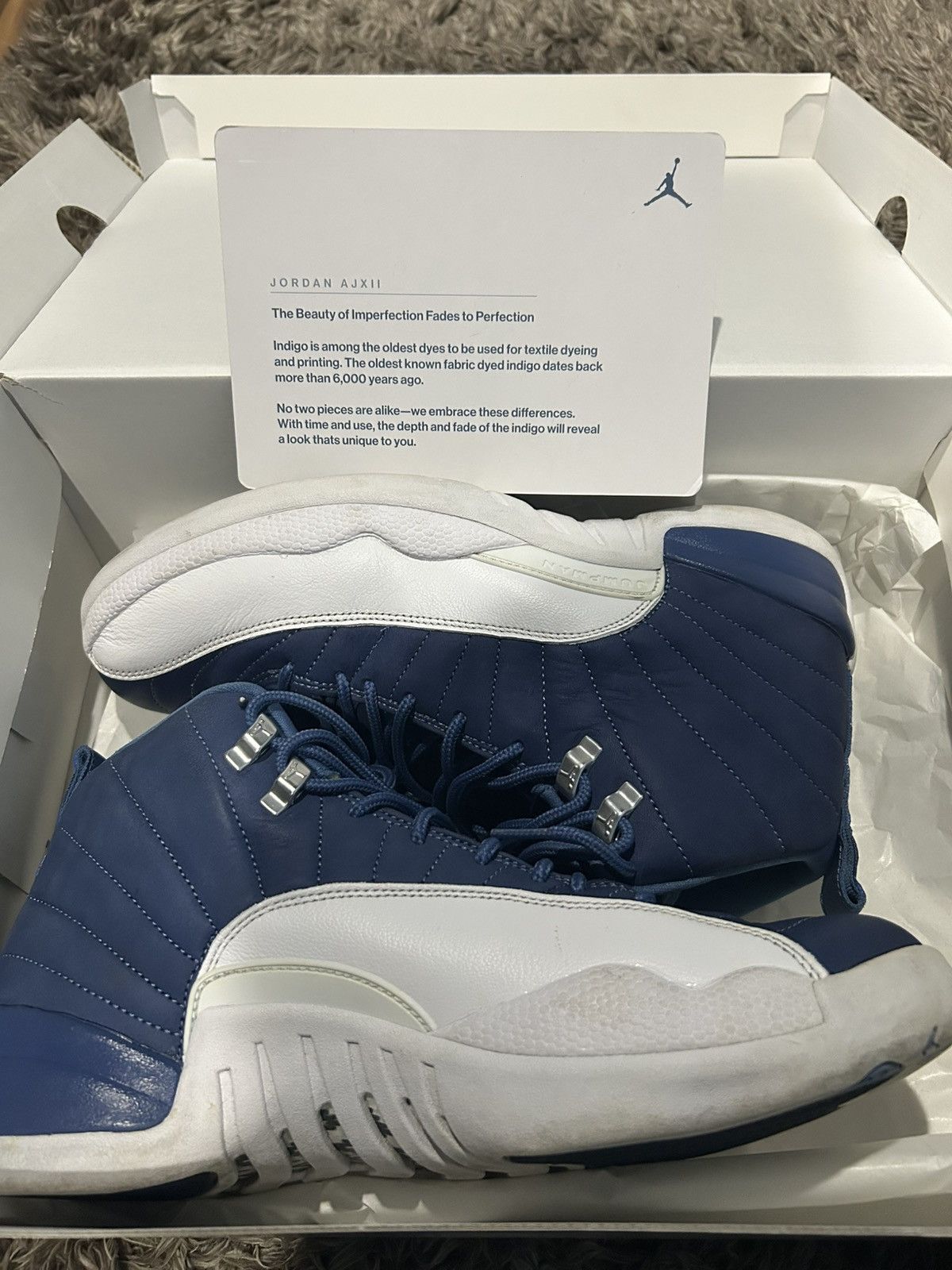 Jordan Brand Jordan 12 Indigo ⚠️READ DESCRIPTION⚠️ Size US 10.5 / EU 43-44 - 7 Thumbnail