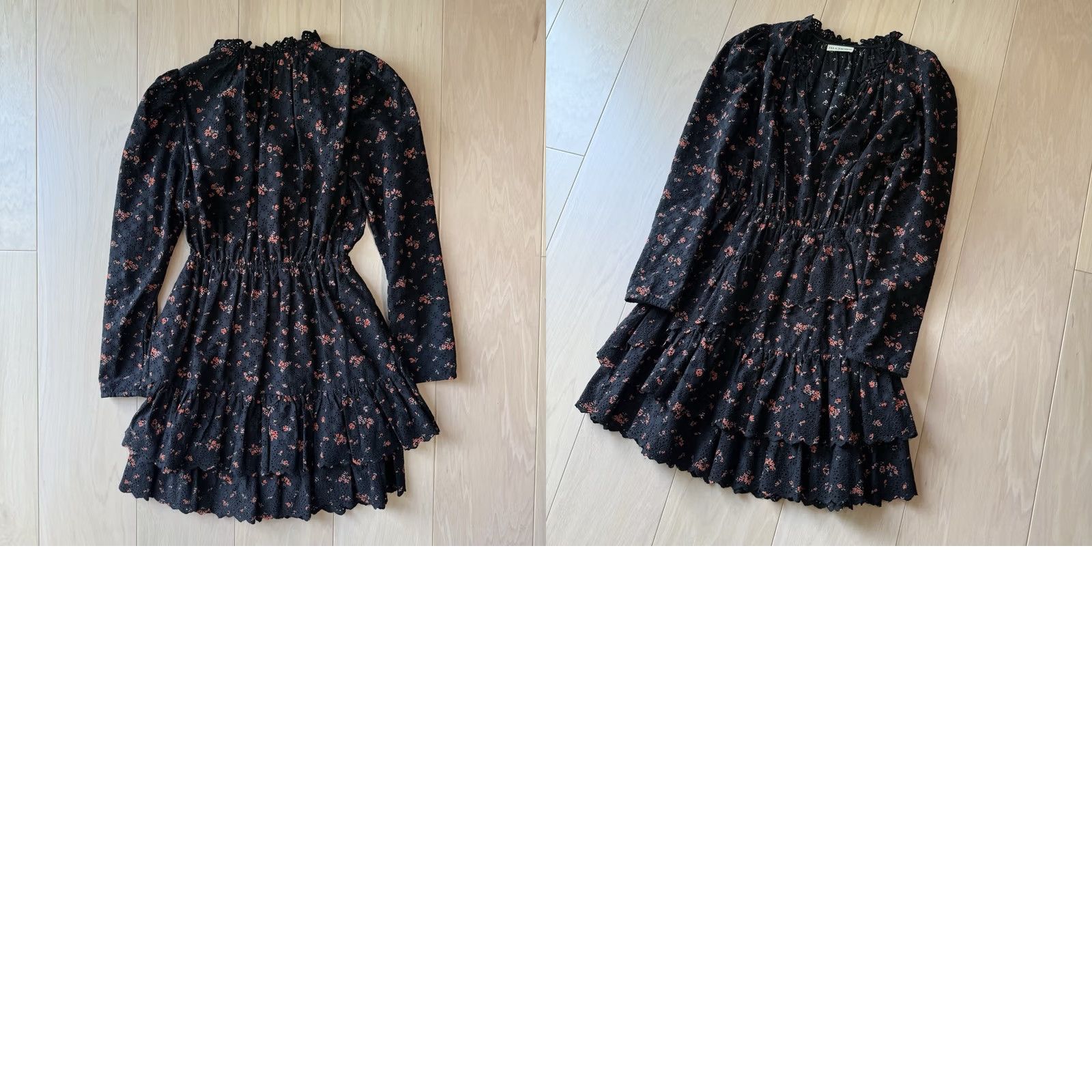 Ulla Johnson Ulla Johnson Dress Women's 0 Black Floral Glam Boho New York Designer Size XS / US 0-2 / IT 36-38 - 8 Thumbnail