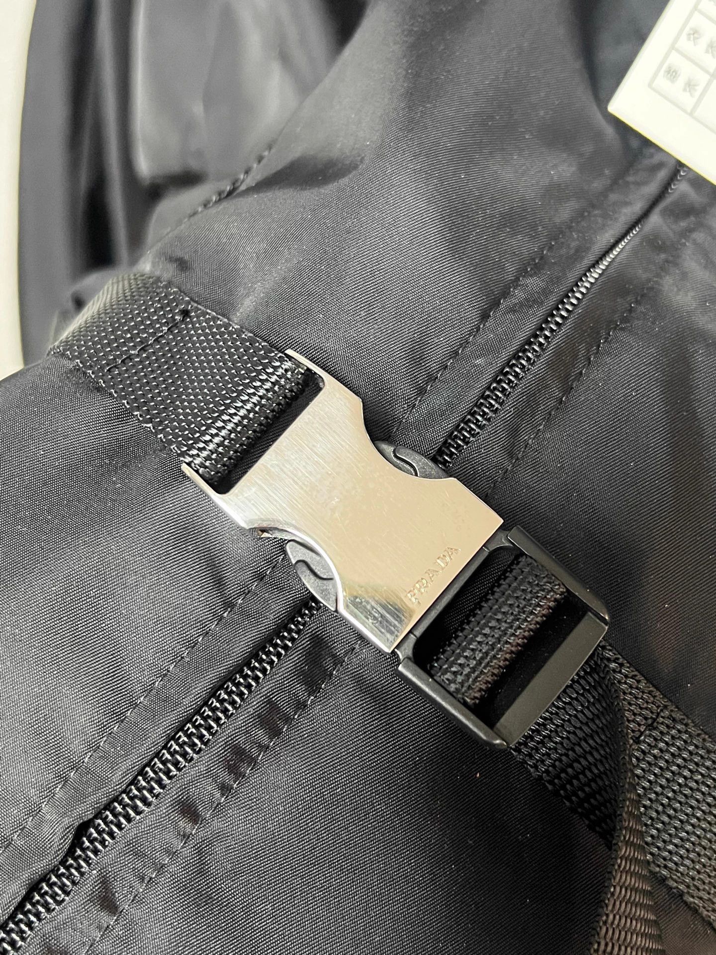 Prada Prada Black Nylon Waist-cinching Jacket Size US XS / EU 42 / 0 - 4 Thumbnail