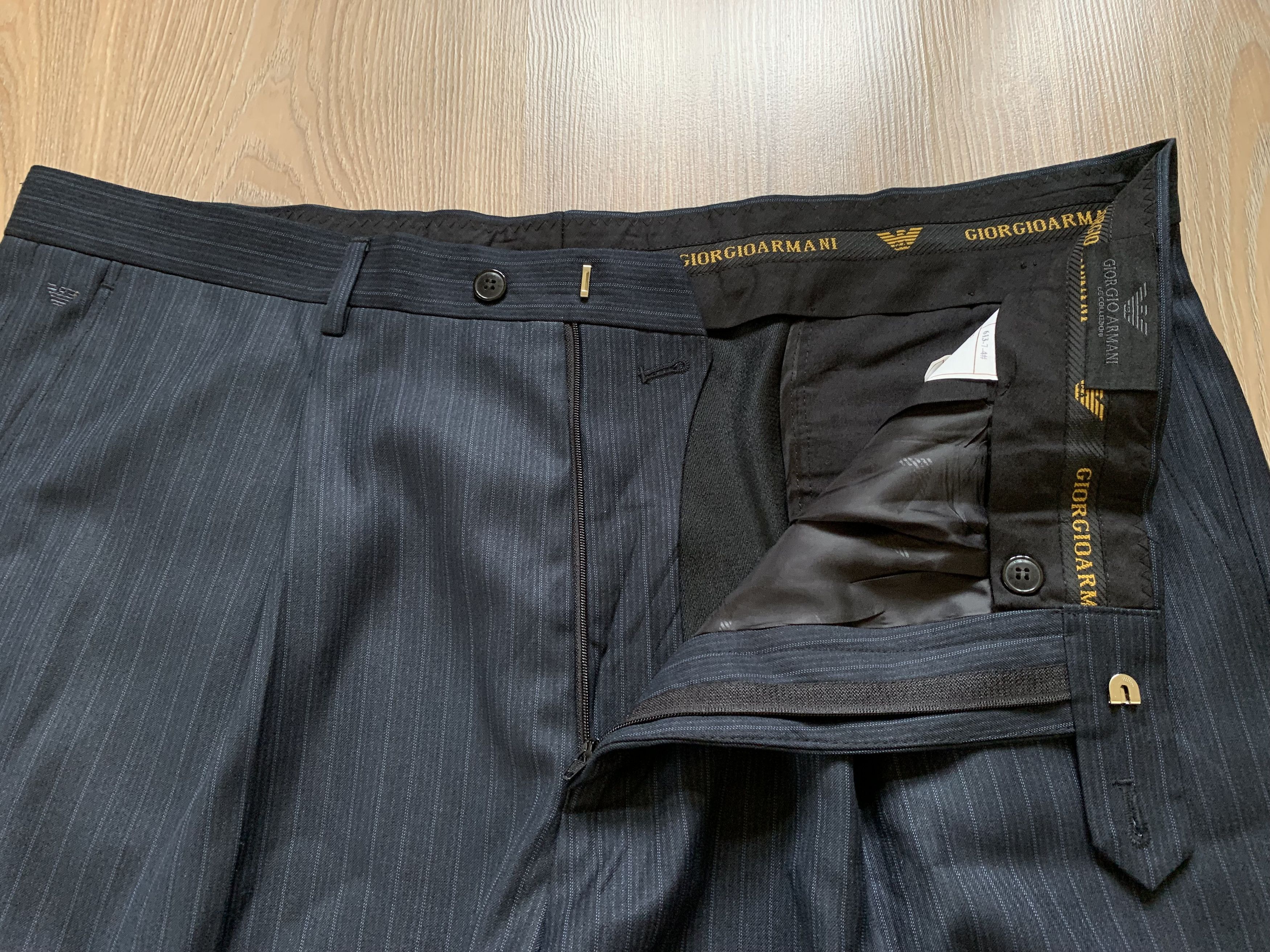 Giorgio Armani × Vintage Vintage Armani Le Collezioni Classic Formal Wool Trousers Size 54L - 5 Thumbnail