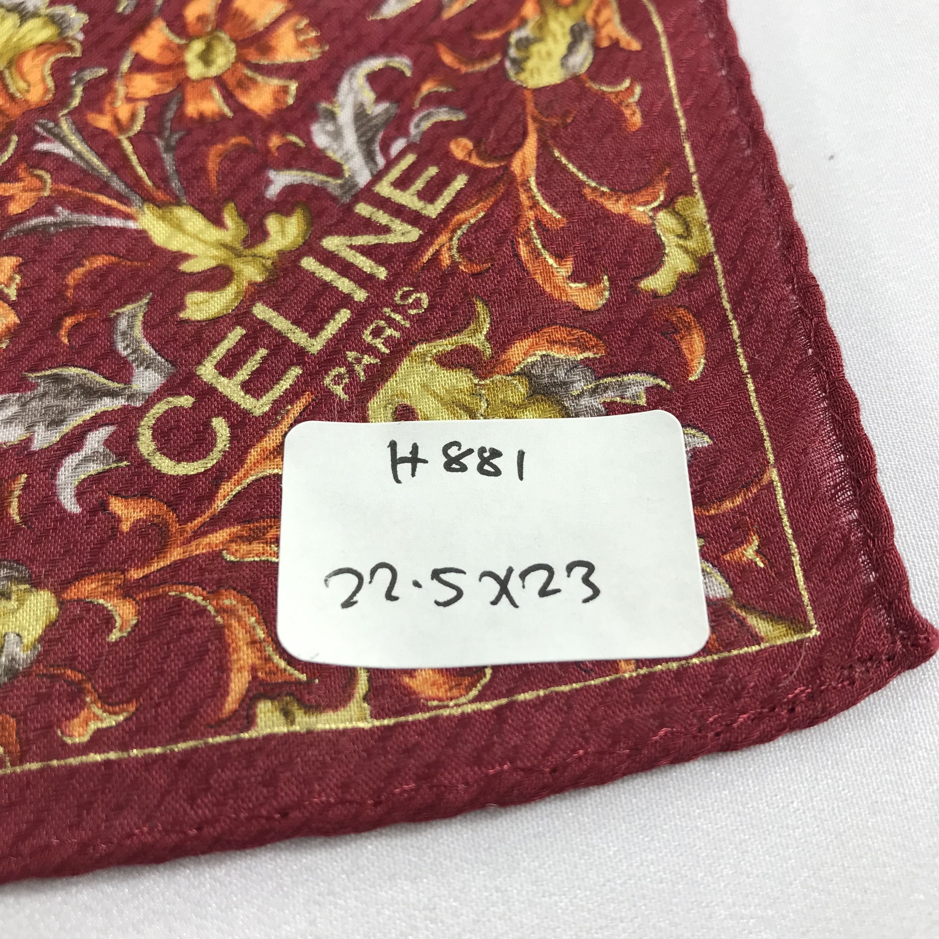 Celine Celine Luxurious Handkerchief Neckerchief Bandana H881 Size ONE SIZE - 5 Thumbnail