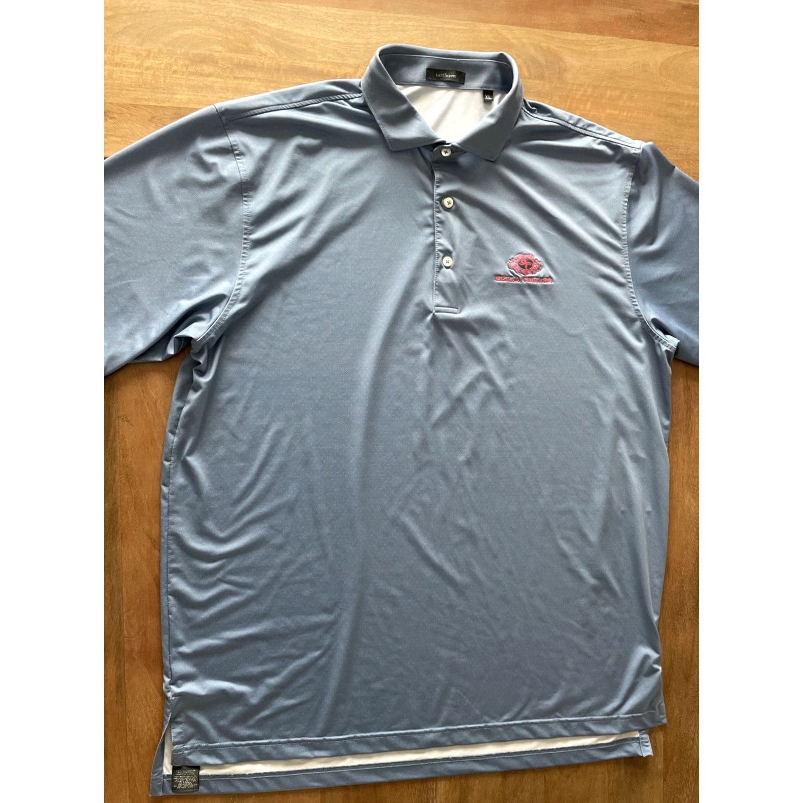 Vintage Turtleson Polo Shirt Mens XL Short Sleeve Polka Dot Stretch Golf Shirt Blue Size US XL / EU 56 / 4 - 2 Thumbnail