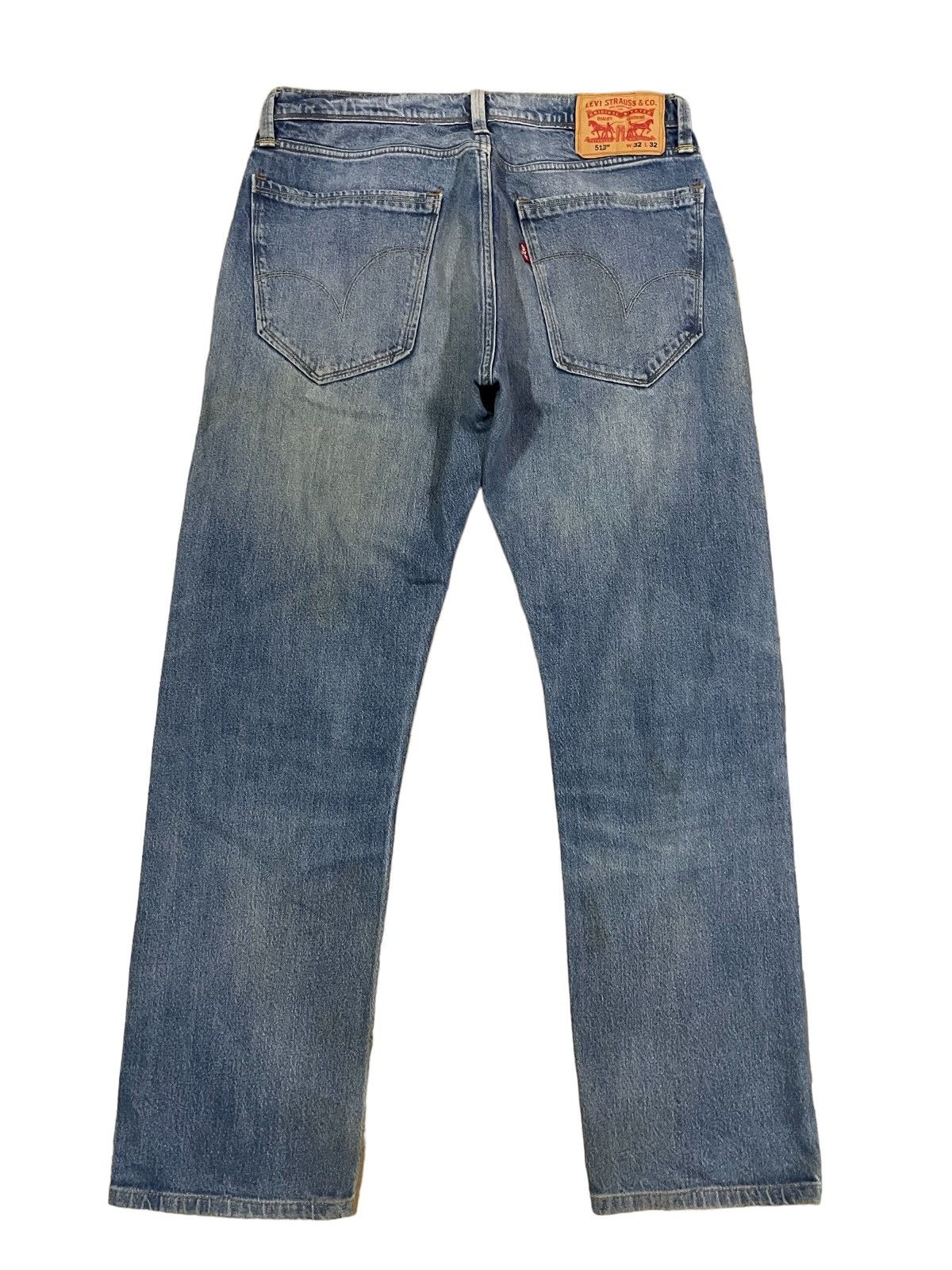 Levi's Vintage Levi’s Blue Wash Straight Loose Cut Distressed Jeans Size US 32 / EU 48 - 6 Thumbnail