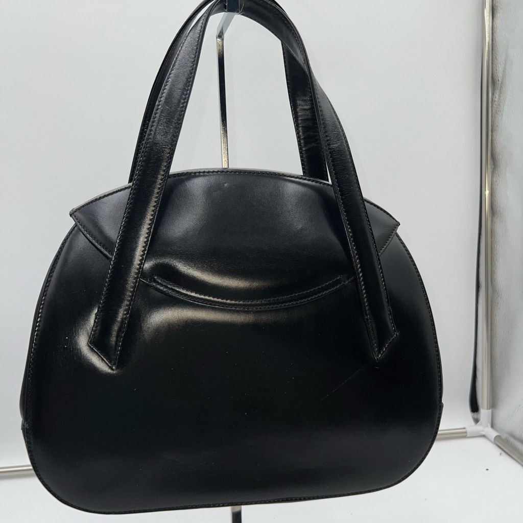 Bally Bally Vintage Structured Lambskin Bag with Brushed Gold Turn Lock Closure Size ONE SIZE - 3 Thumbnail