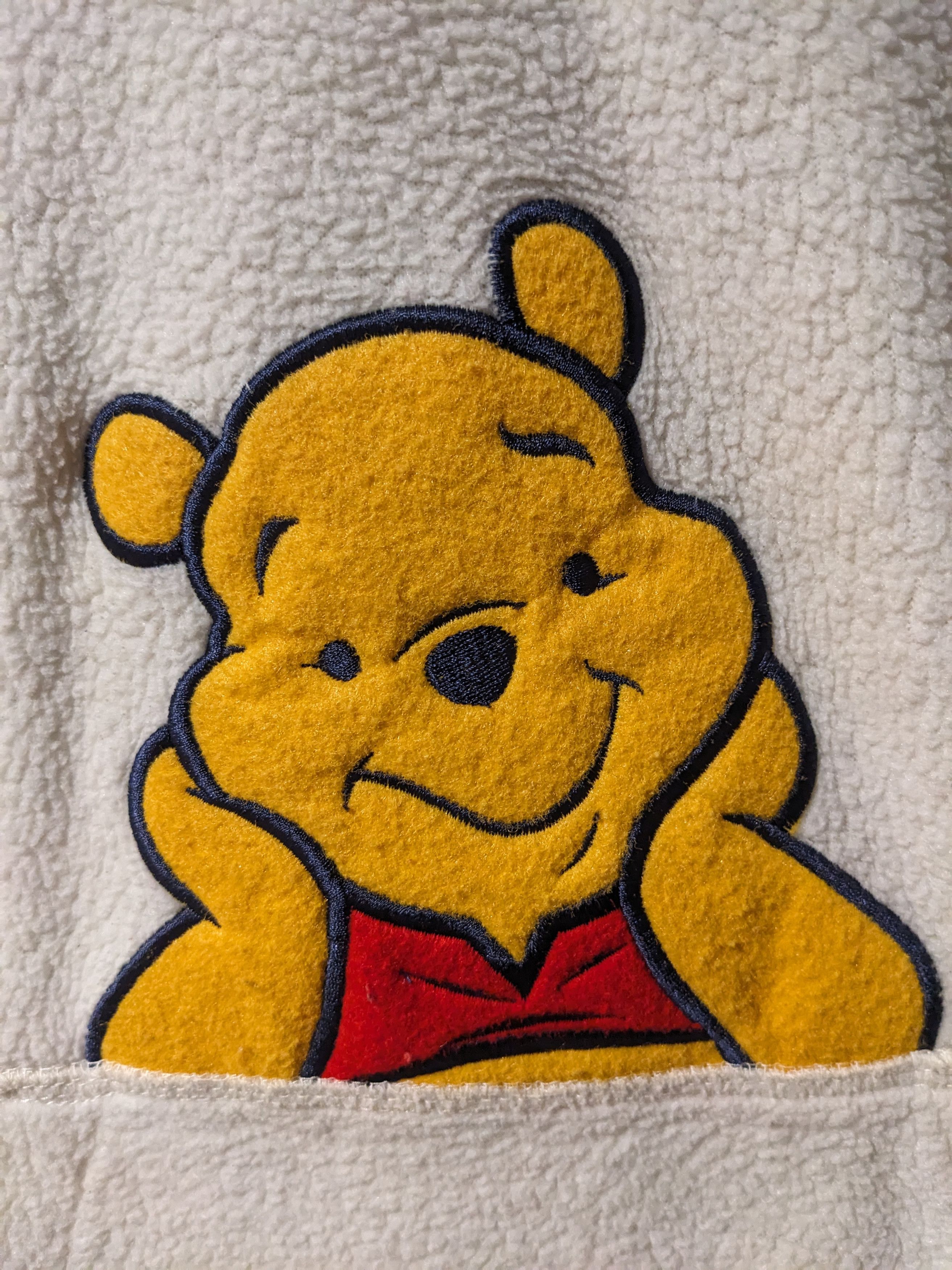 Disney × Vintage Vintage 2010's Winnie the Pooh Fleece Half Zip Sweater Size US XL / EU 56 / 4 - 3 Thumbnail
