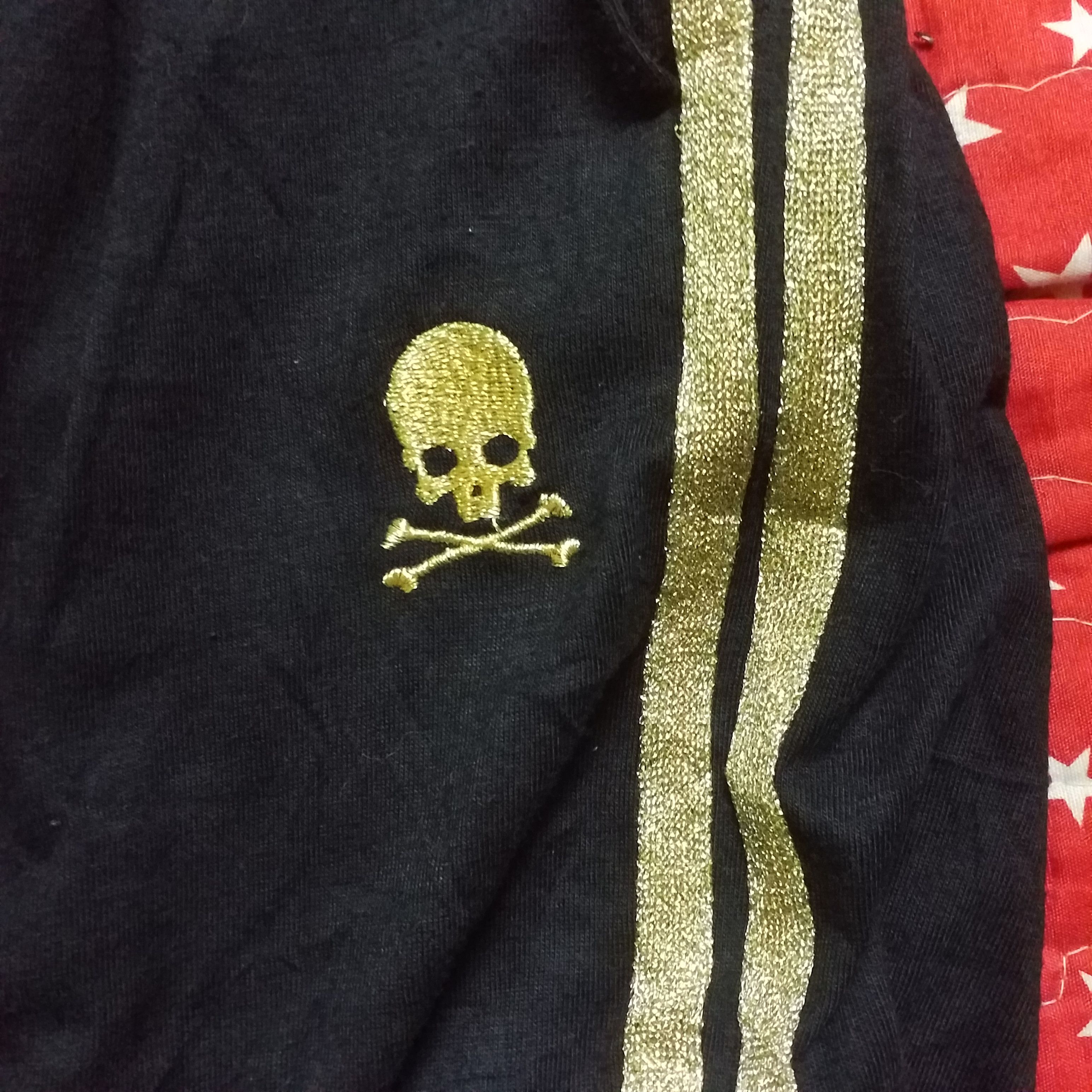 Other ballon pant skull with line gold size M 26 to 38 inch Size 38" / US 16 / IT 52 - 2 Thumbnail