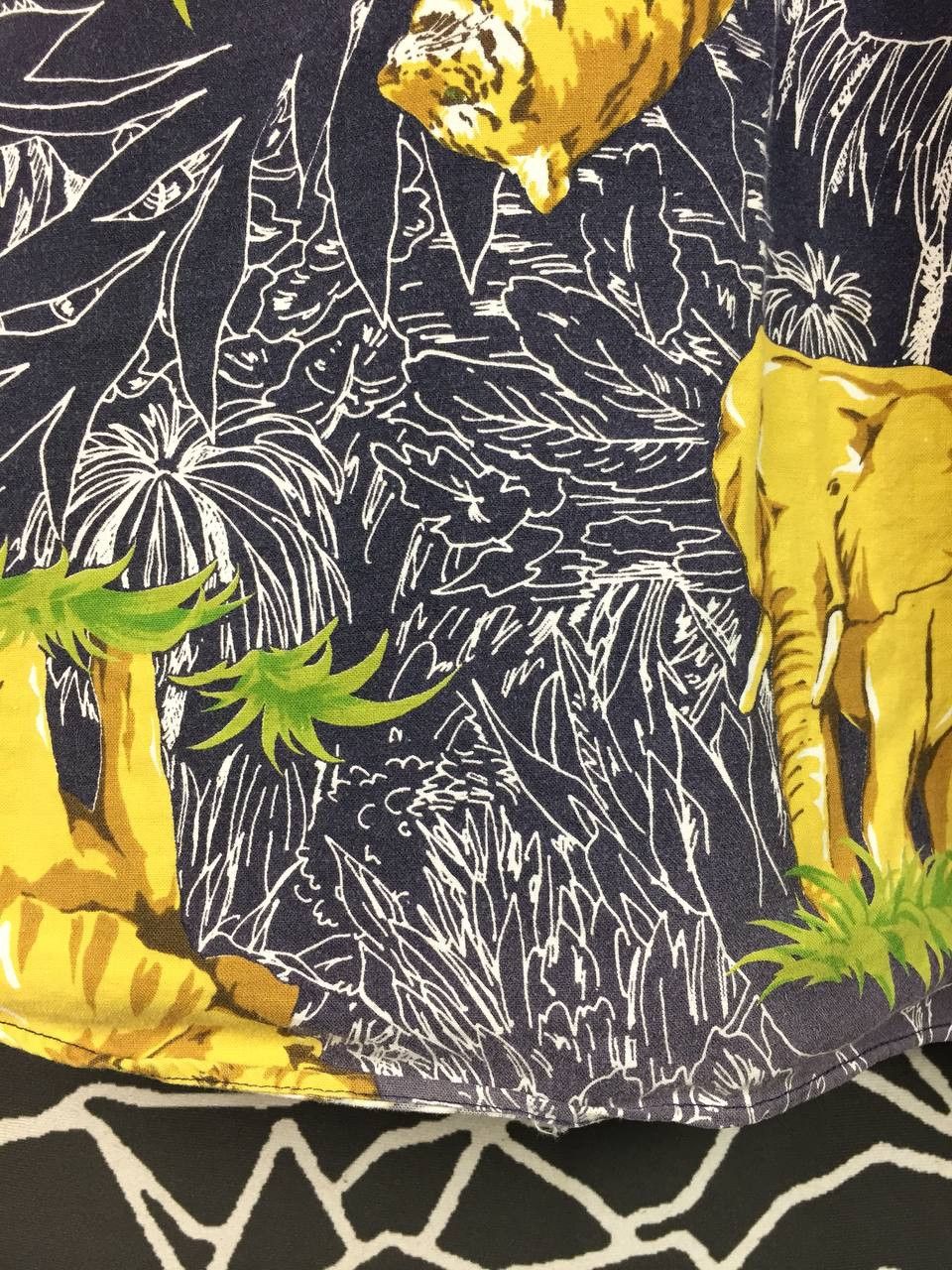 Vintage Vtg Foret Safari Animal Tropical All-Over Print Camp Shirt Size US L / EU 52-54 / 3 - 13 Thumbnail