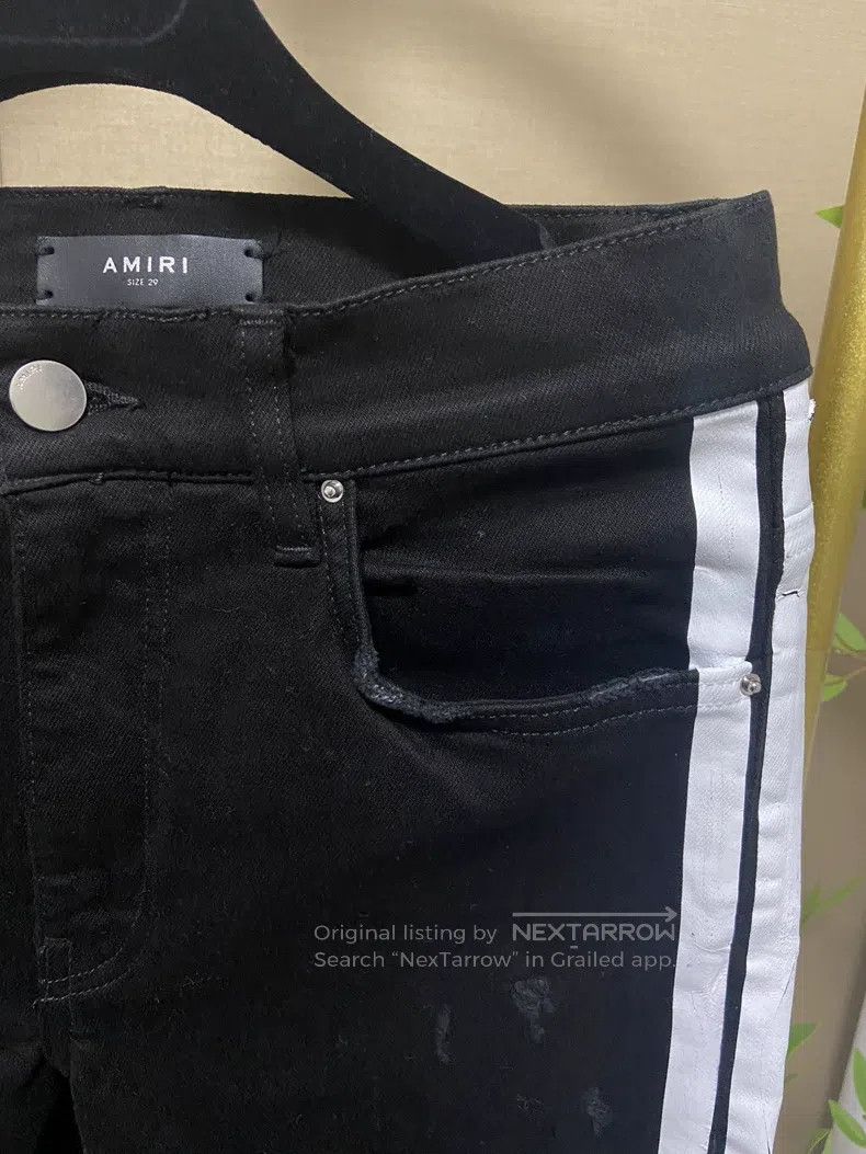 Other Amiri Size 29 White striped ripped jeans on the sides Size US 29 - 5 Thumbnail