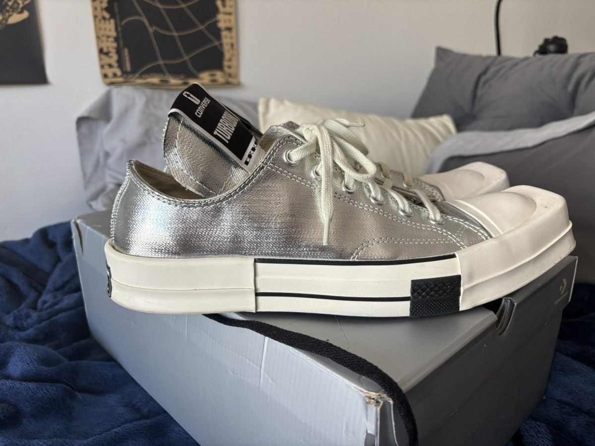 Rick Owens Rick Owens Turbodrk metallic square toe Size US 10.5 / EU 43-44 - 1 Thumbnail