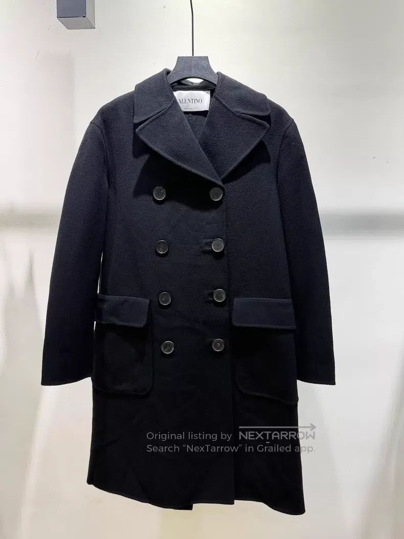Valentino Valentino Black wool coat Size XXS / US 00 / IT 34 - 1 Thumbnail