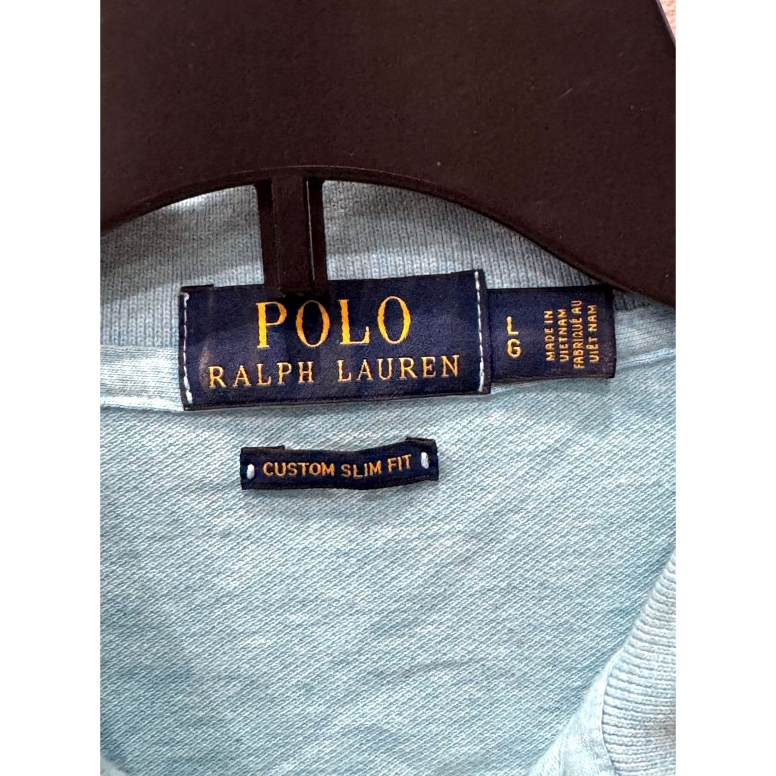 Ralph Lauren Ralph Lauren POLO Shirt Mens L Sky Blue Large Custom Slim POLO SHIRT Multicolor Long Sleeve Polo Shirt Size US L / EU 52-54 / 3 - 6 Thumbnail