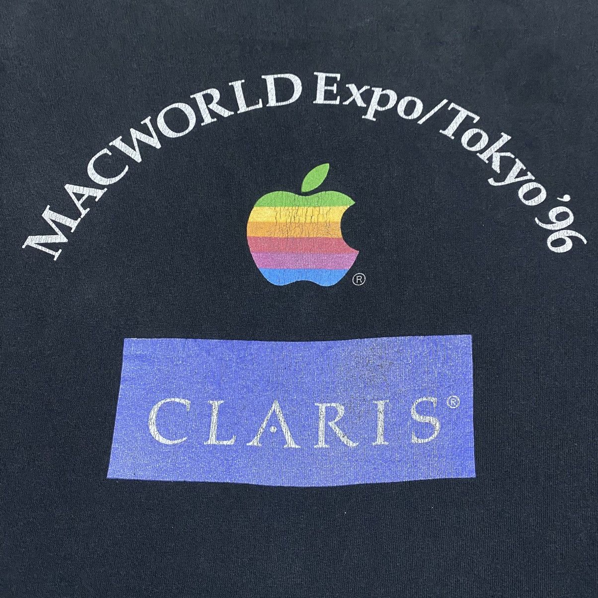 Apple Rare‼️🔥Vintage Distress Apple PC Backhit Long Sleeve T-Shirt Size US M / EU 48-50 / 2 - 7 Thumbnail