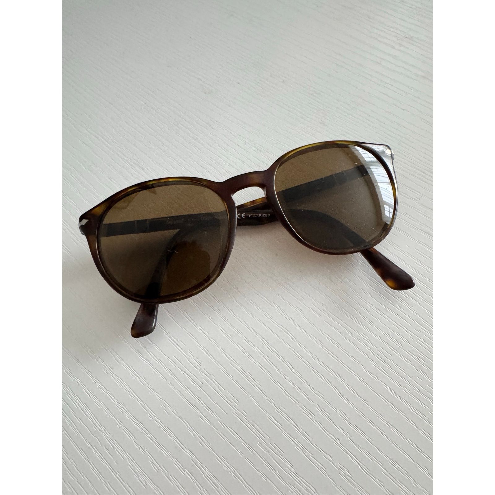 Persol Persol Polarized Tortoiseshell Sunglasses Size ONE SIZE - 1 Thumbnail