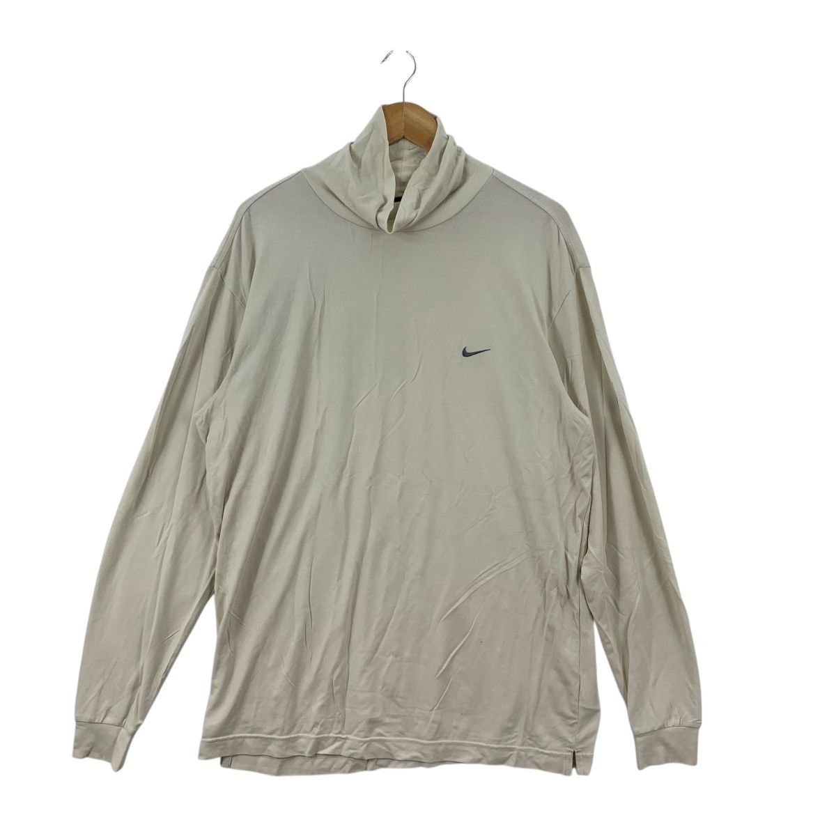 Nike Vintage NIKE GOLF TIGER WOODS Turtle Neck Plain Tee Shirt Size US L / EU 52-54 / 3 - 4 Thumbnail