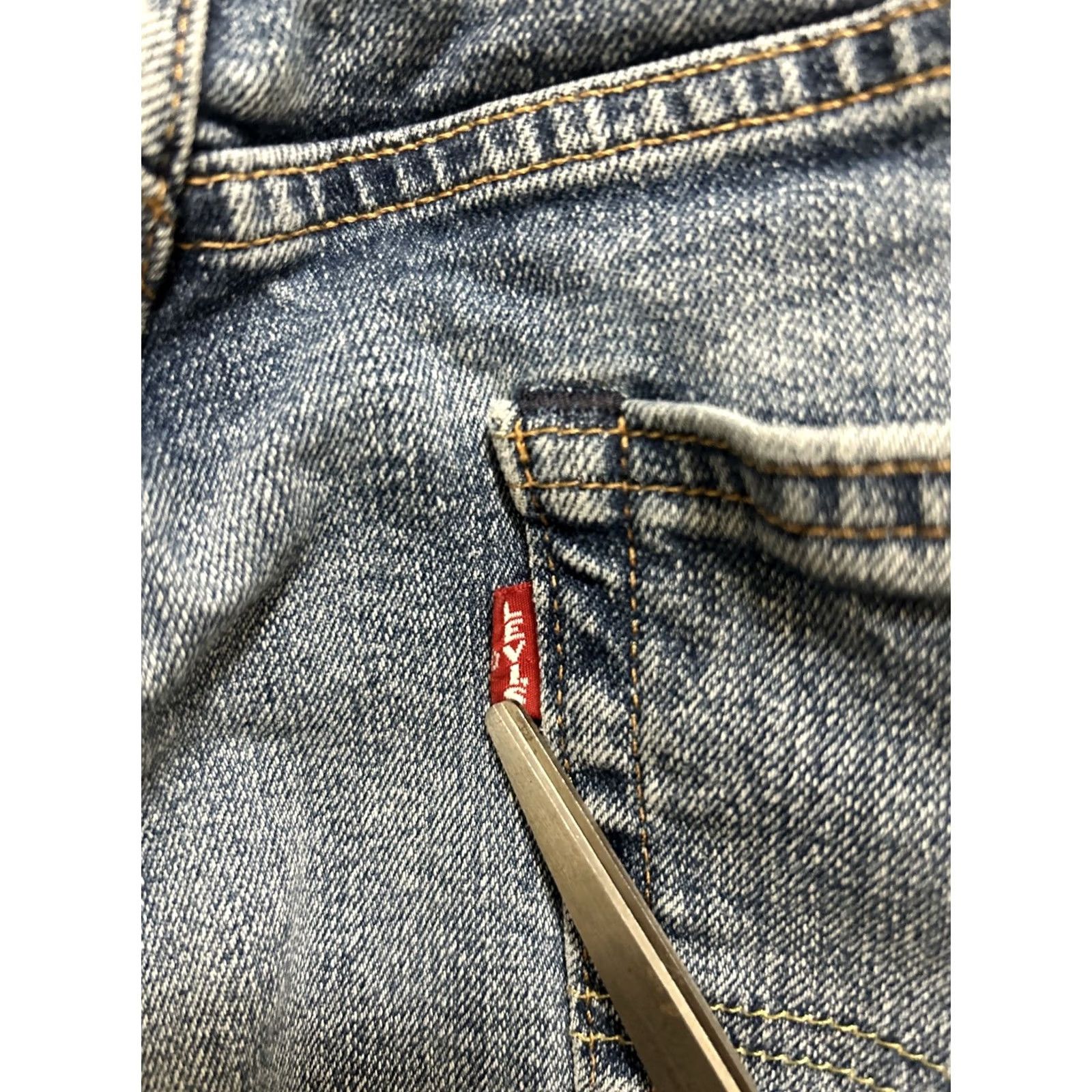Levi's Levi's 505 Jeans Light Wash 36x32 Denim Straight 5-Pocket Cotton Elastodiene Men Regular Size 36 Blue Size US 36 / EU 52 - 2 Thumbnail