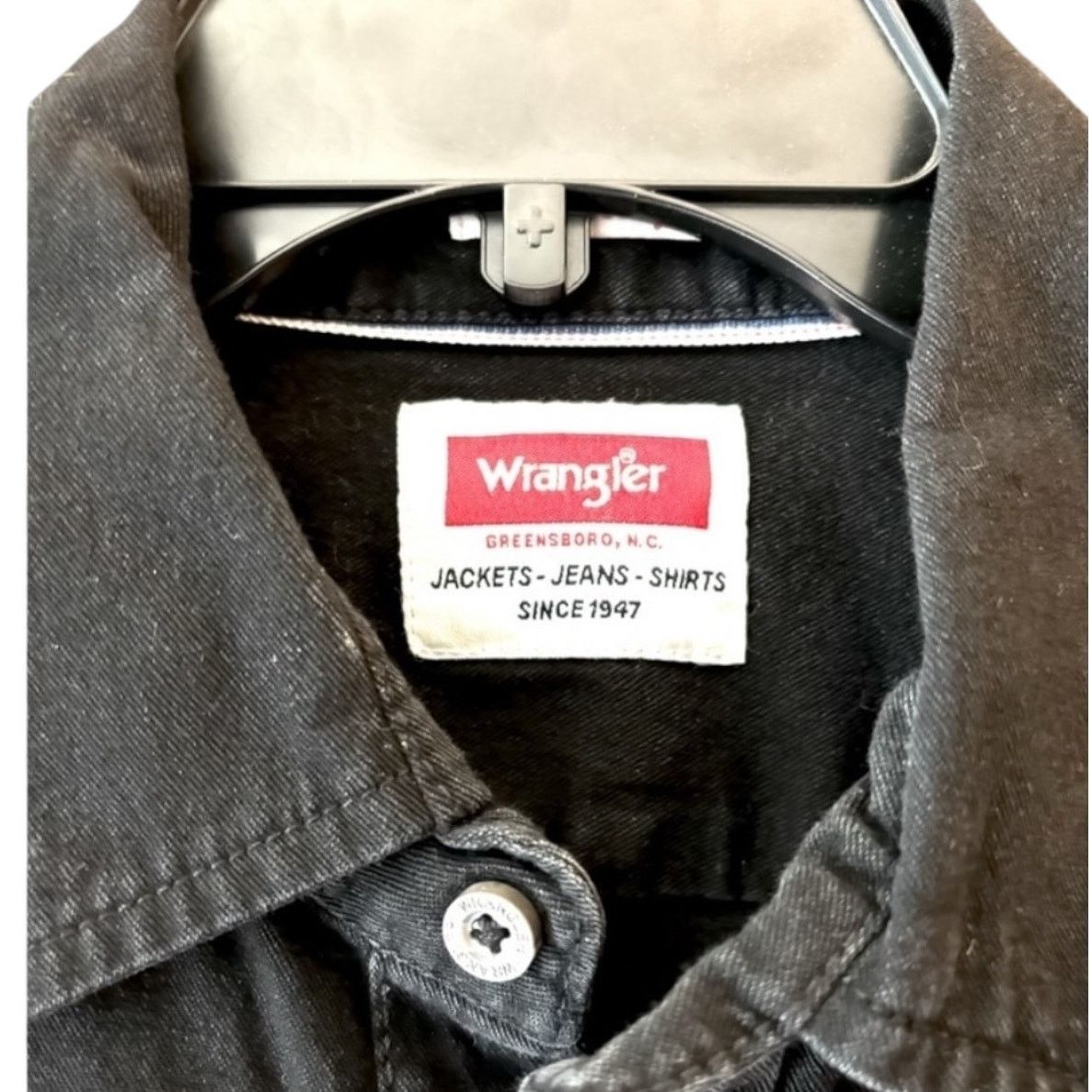 Wrangler Wrangler Womens S Pearl Snap Long Sleeve Denim Button Shirt Size S / US 4 / IT 40 - 2 Thumbnail
