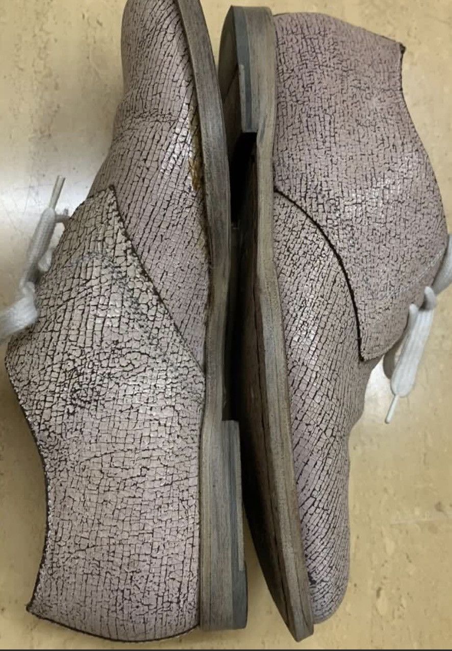 Helmut Lang Helmut Lang vintage cracked leather shoes Helmut Lang's era Size US 5.5 / IT 35.5 - 4 Thumbnail