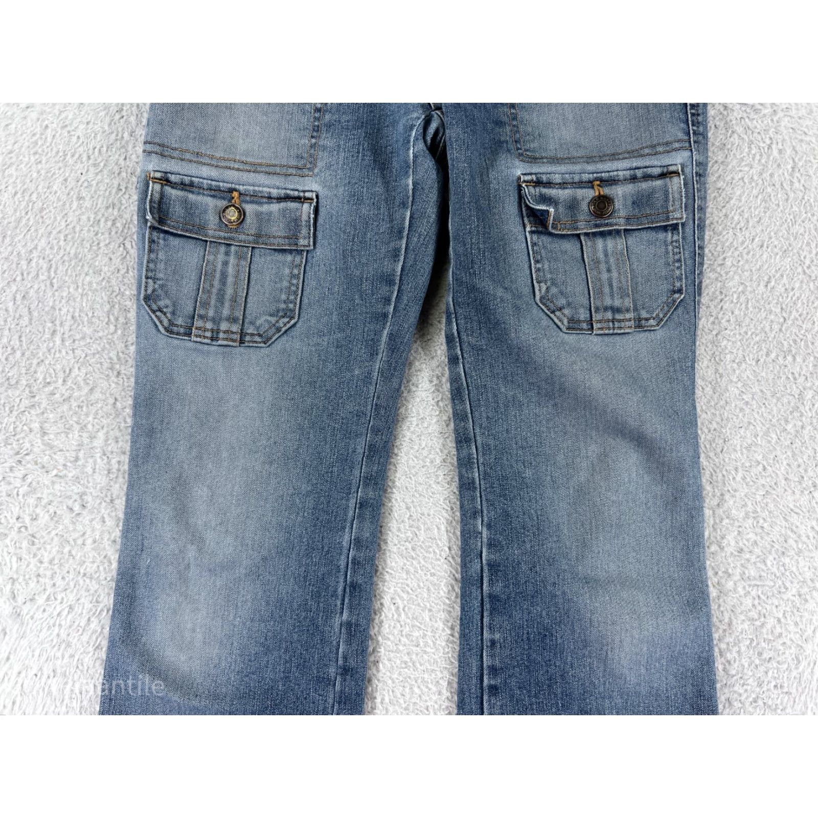 Old Navy Old Navy Jeans Womens 1 Blue Denim Jeans Button Fly Bootcut Cotton Denim Wide 5-Pocket design Modern Classic Womens Jeans Size 25" / US 0 / IT 36 - 6 Thumbnail