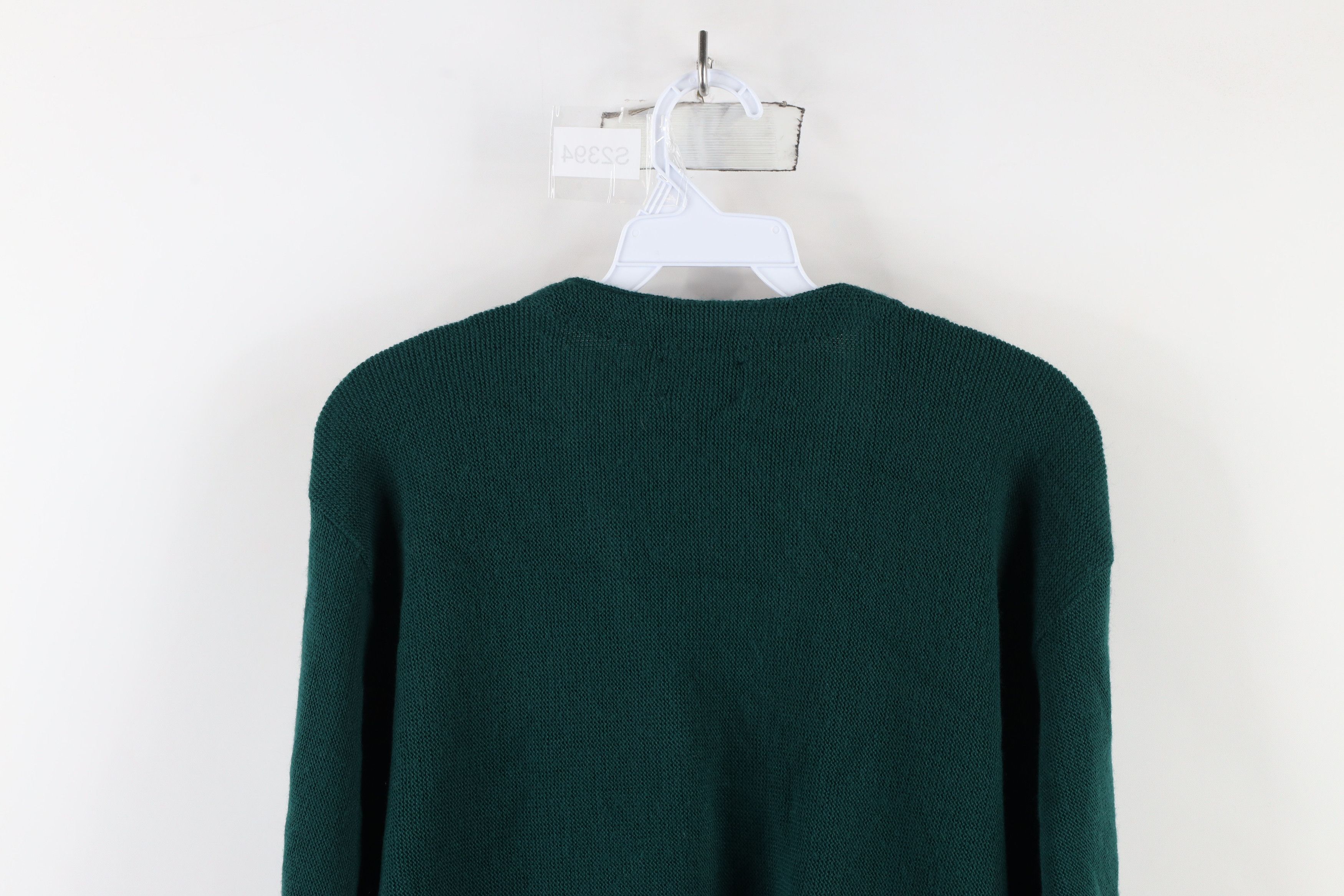Vintage Vintage 90s Streetwear Knit Cardigan Sweater Green USA Size US L / EU 52-54 / 3 - 7 Thumbnail