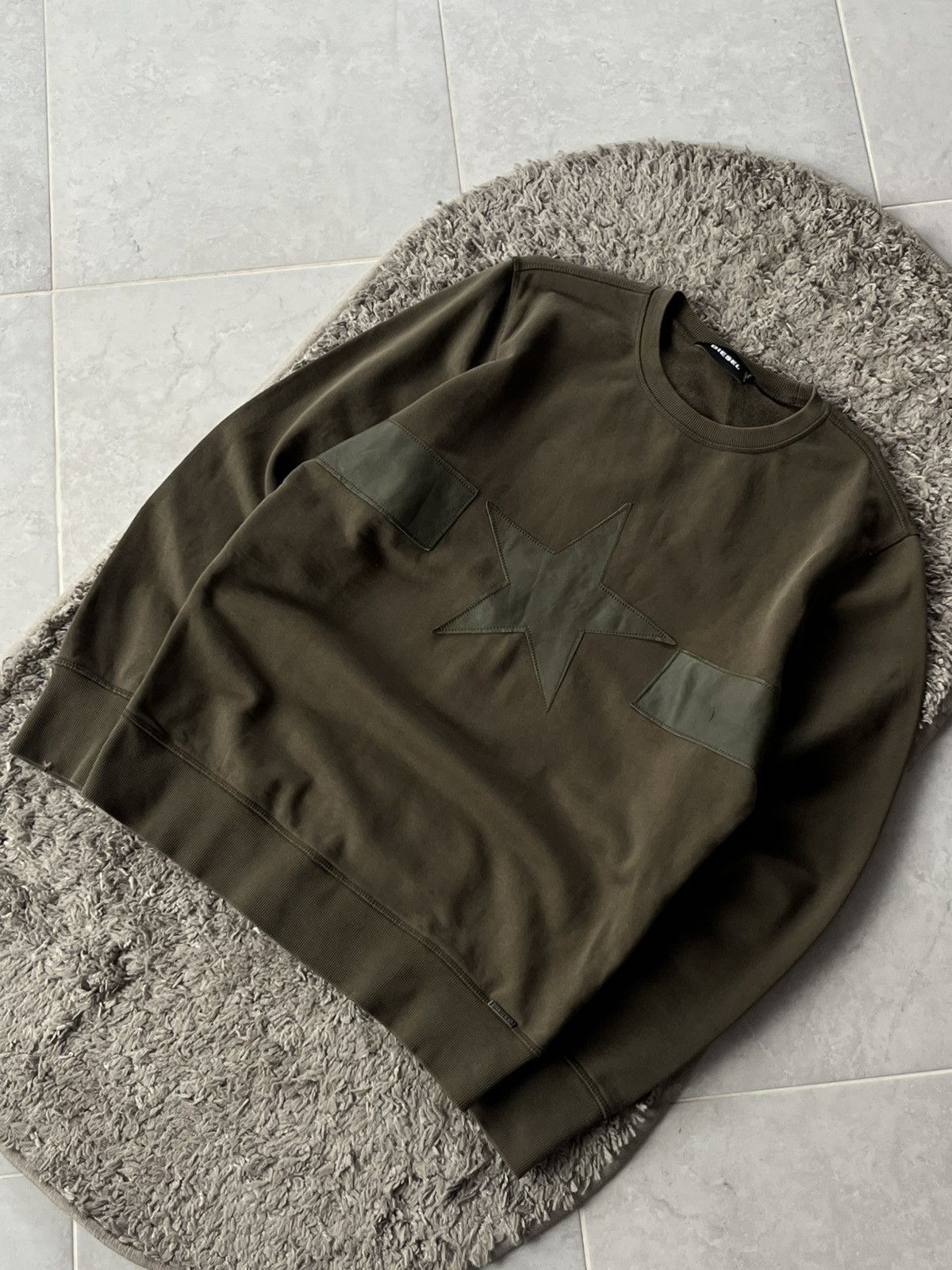 Diesel Avant Garde Sweatshirt Diesel leather logo Y2K style Size US M / EU 48-50 / 2 - 2 Thumbnail