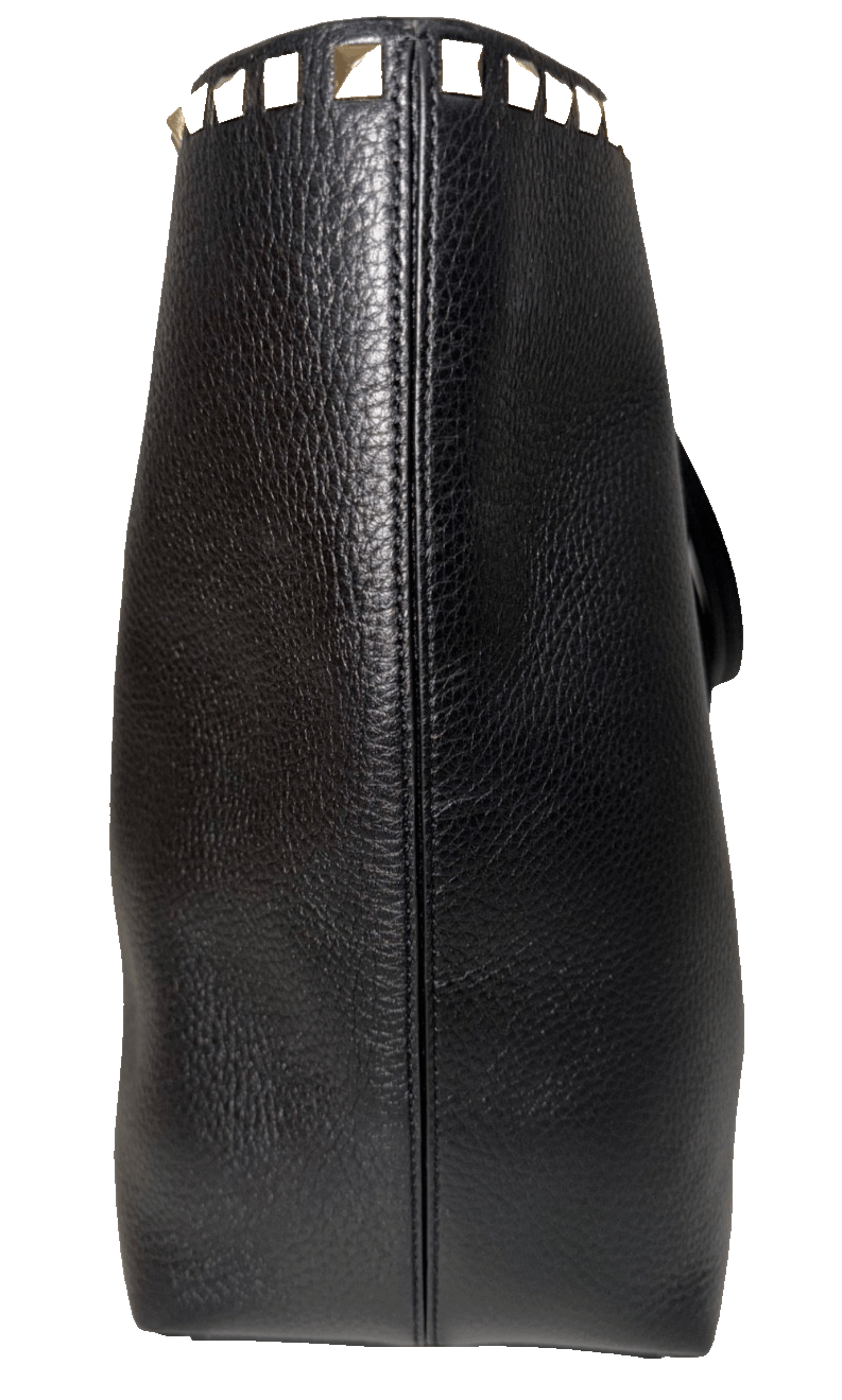 Valentino Valentino Garavani Rockstud Leather Gold Tote Shoulder Bag Size ONE SIZE - 9 Thumbnail