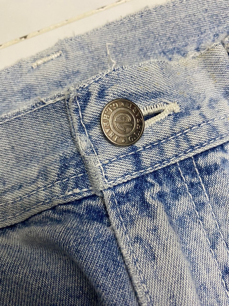 Japanese Brand × Vintage 🔥BAGGY JEANS GL HEART DISTRESSED DENIM JEANS BAGGY Size US 31 - 8 Thumbnail