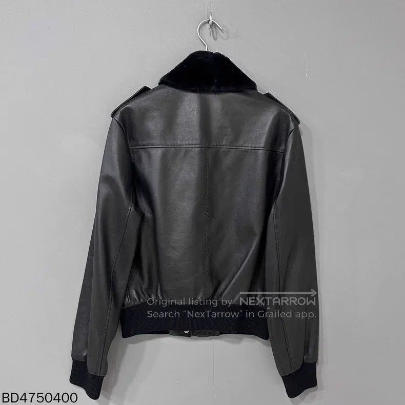 Loewe Loewe Black Lambskin Fur Collar Jacket Size XS / US 0-2 / IT 36-38 - 2 Thumbnail