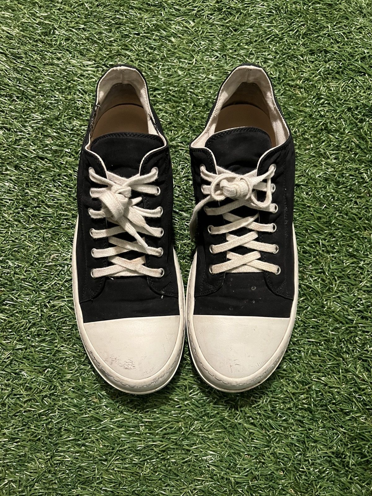 Rick Owens Drkshdw Rick Owens DRKSHDW Ramones Shoes Low Top Sneaker Size US 10 / EU 43 - 2 Thumbnail