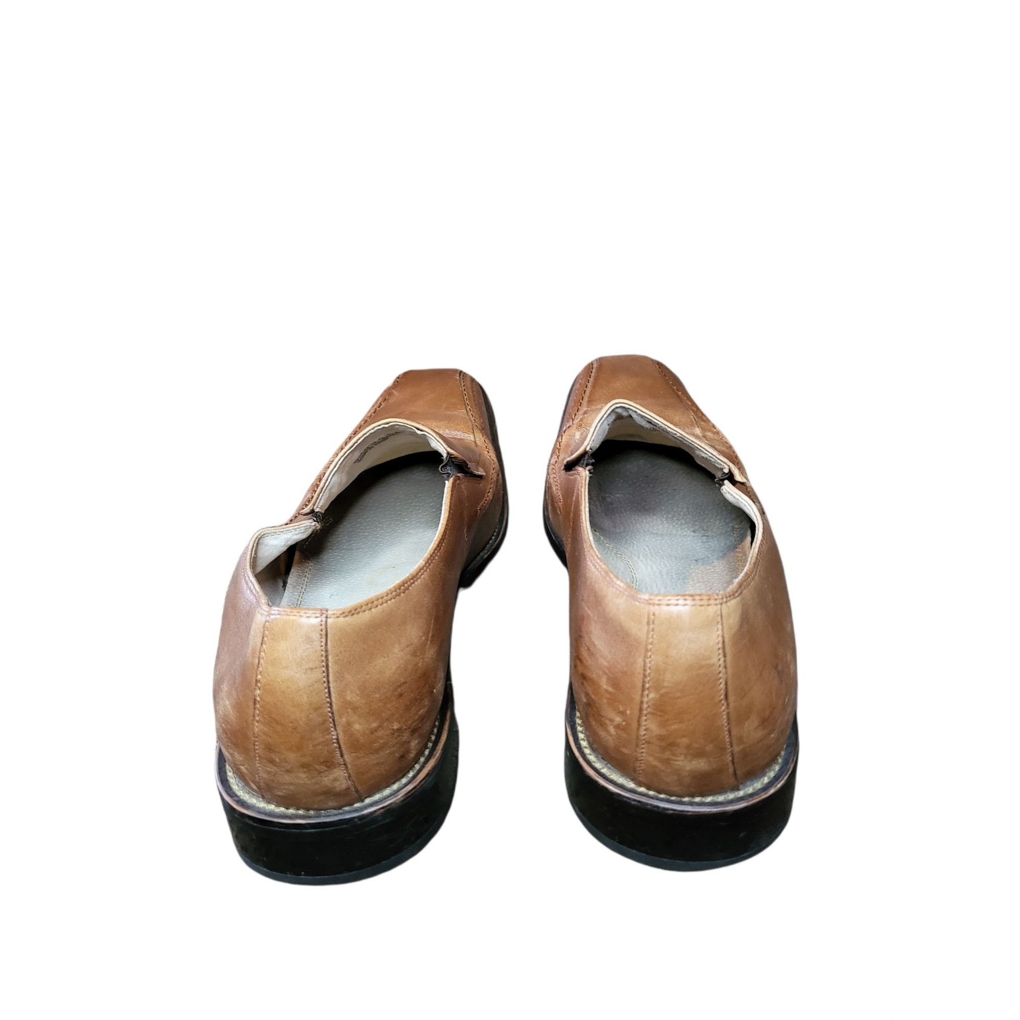 Stacy Adams Stacy Adams Hillman Loafers Sz 12M Bike Toe Cognac Brown Wor Size US 12 / EU 45 - 4 Thumbnail