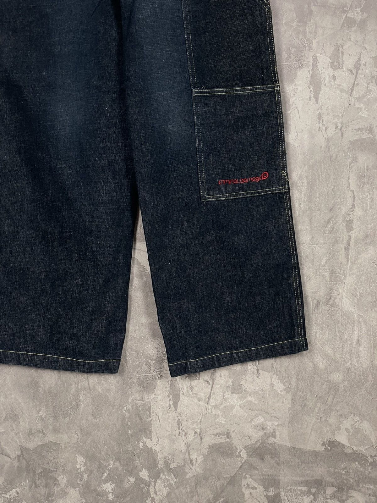Criminal Damage CRIMNAL DENIM Y2K DENIM JEANS PANTS HIGH WAIST Size US 27 - 10 Thumbnail