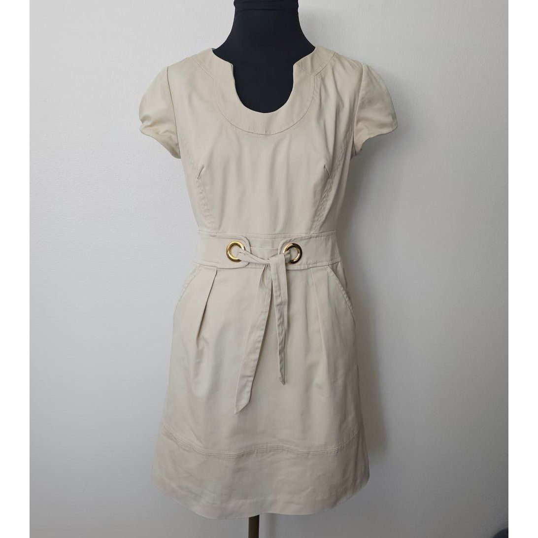 MILLY EUC *Milly of New York* Women's Khaki Casual Summer Dress S Size S / US 4 / IT 40 - 1 Thumbnail