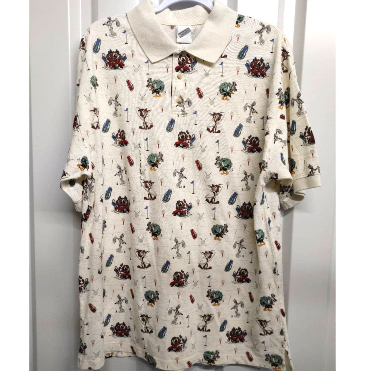 Other Vtg Warner Bros Golf Polo Shirt Taz Bugs Wylie Large NWT Size US L / EU 52-54 / 3 - 1 Thumbnail