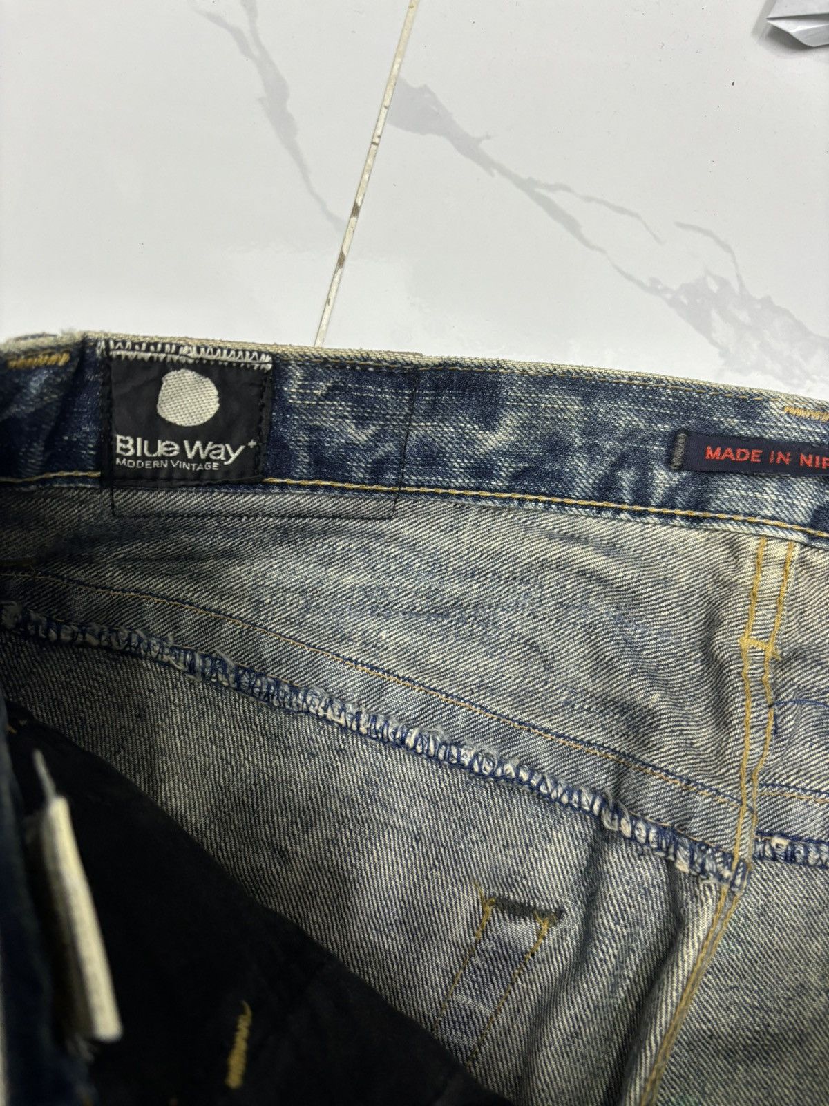 14th Addiction 🔥BLUE WAY X JACK ROSE SLIM FIT FLARE JEANS Size US 30 / EU 46 - 12 Thumbnail