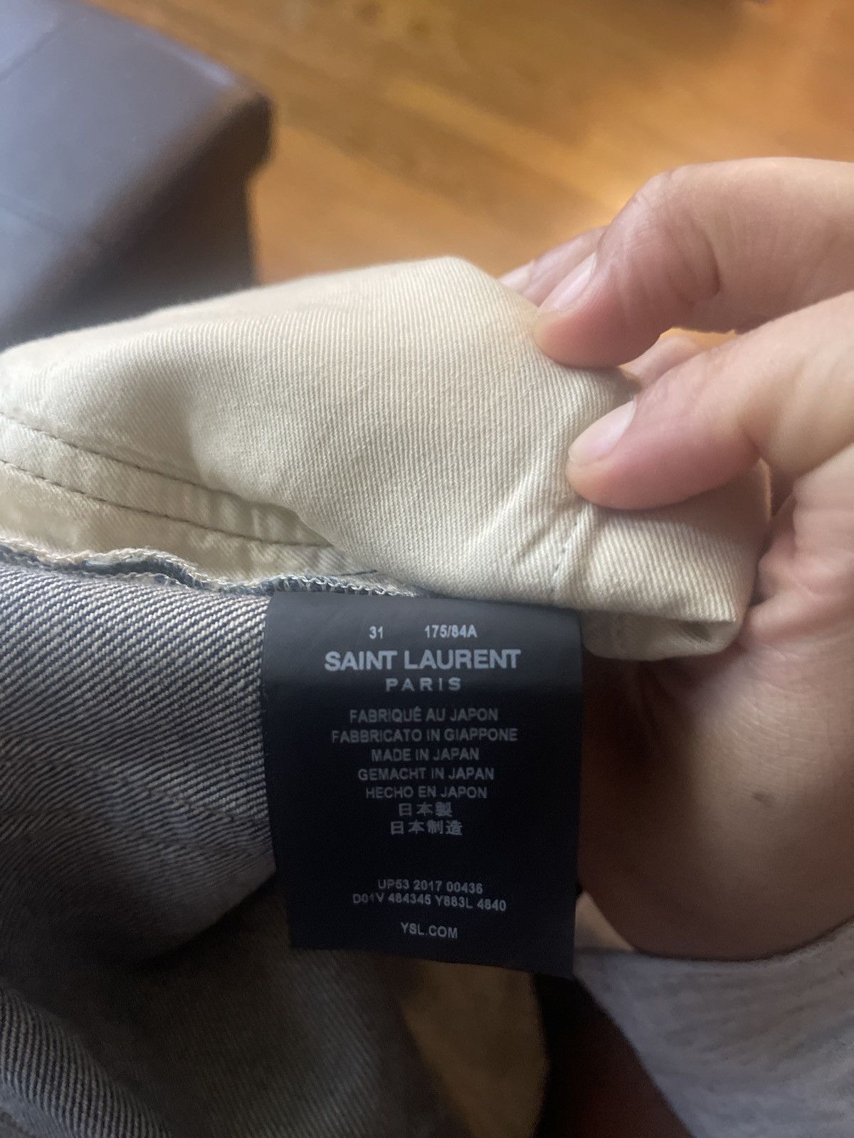 Saint Laurent Paris Saint Laurent Paris D01 Slim Fit Jeans Size US 31 - 4 Thumbnail