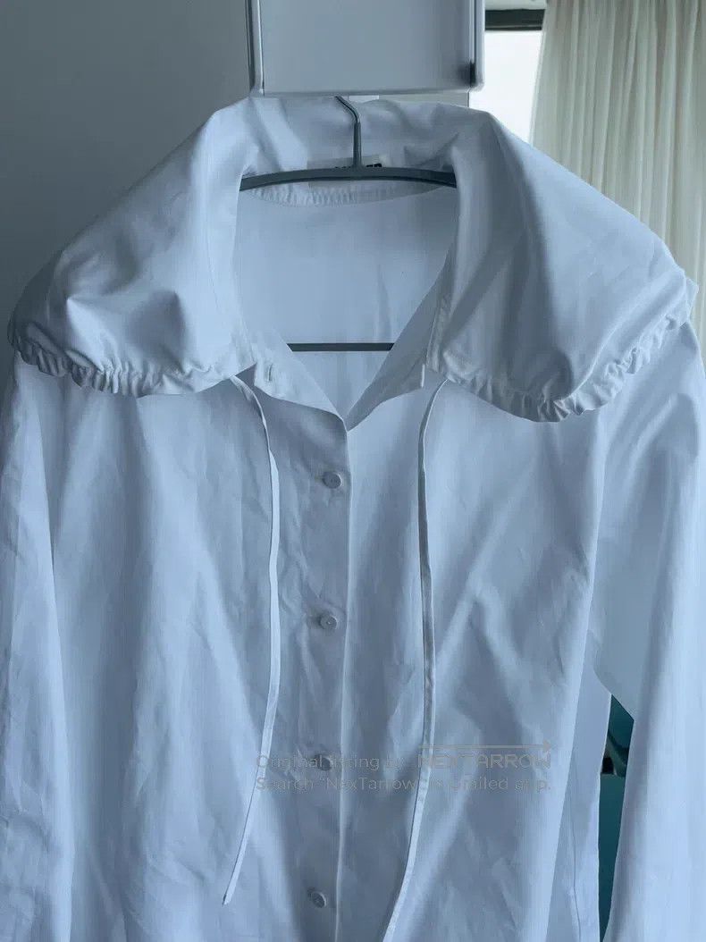 Jil Sander Jil Sander size 34 Long Sleeve Drawstring Neck Shirt Size S / US 4 / IT 40 - 3 Thumbnail