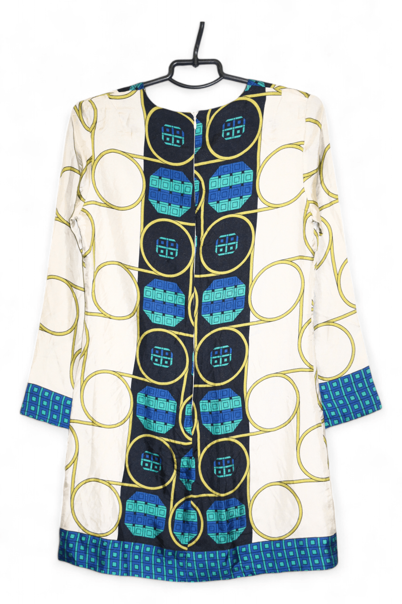 Alice San Diego Alice San Diego Silk Novelty Baroque Artwork L/S Tunic Dress Size M / US 6-8 / IT 42-44 - 3 Thumbnail