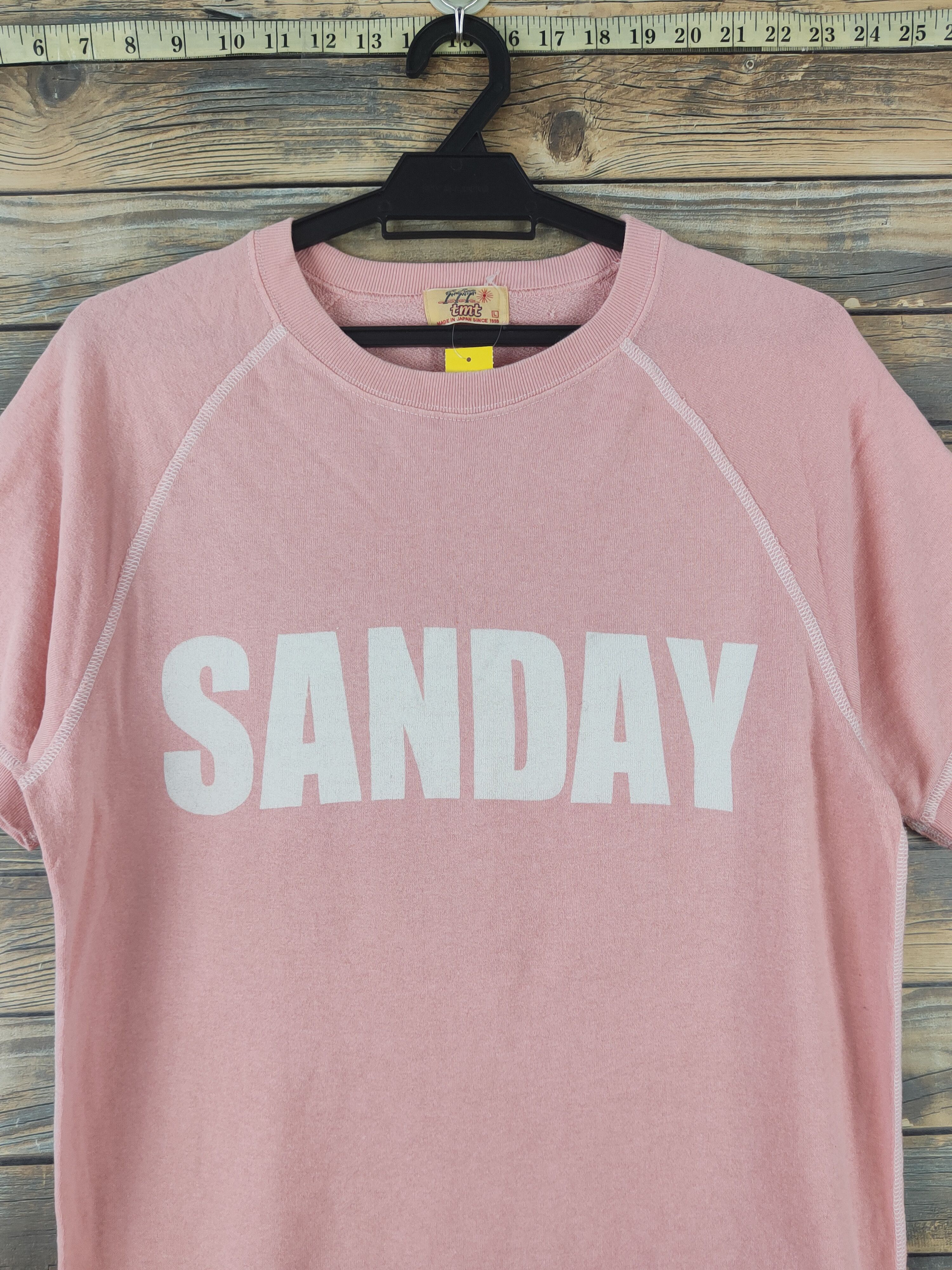 TMT DL Tmt made in Japan vintage Peach Short Sleeve T-shirt #822 Size L / US 10 / IT 46 - 2 Thumbnail