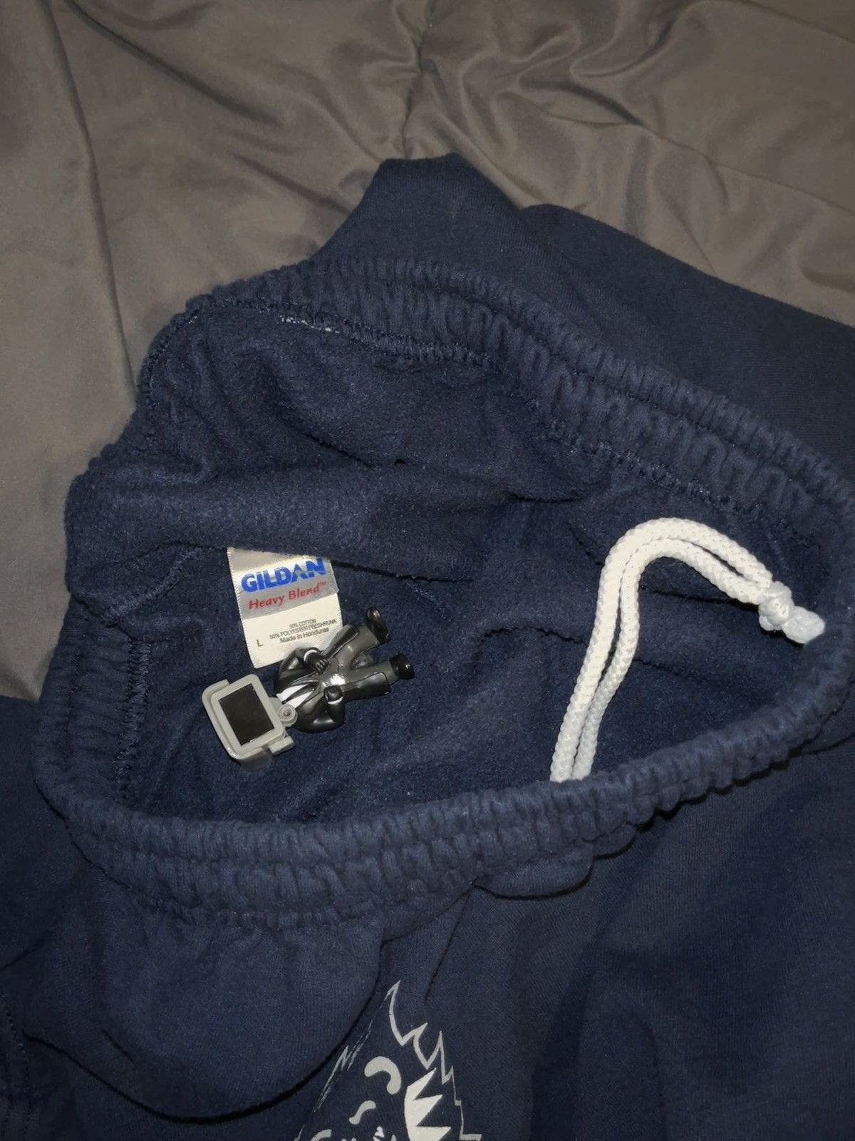 Gildan vtg navy gildan sweatpants Size US 30 / EU 46 - 4 Thumbnail