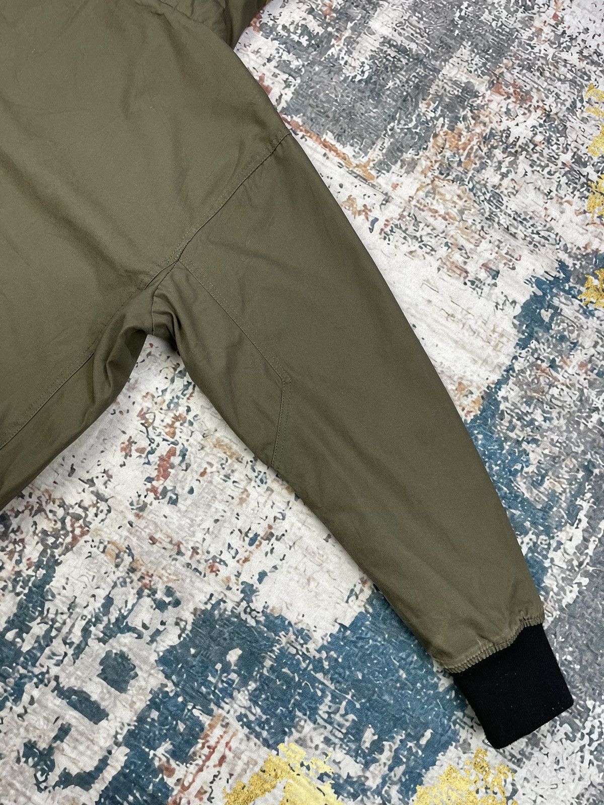 Japanese Brand ILLS Brown Canvas Camo Lining Hooded Bombers Size US L / EU 52-54 / 3 - 8 Thumbnail