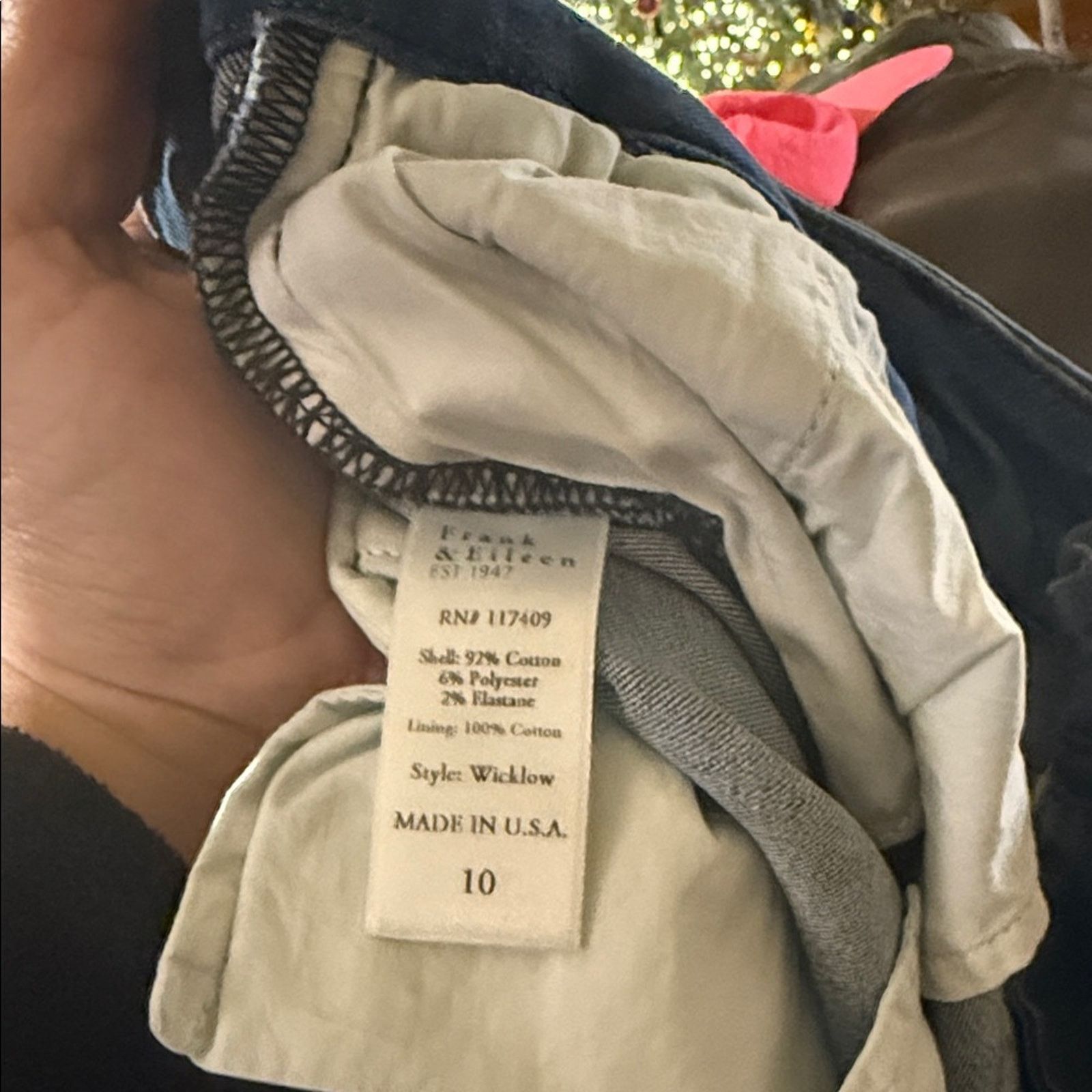 Frank & Eileen FRANK & EILEEN Wicklow classic minimal blue denim jeans 10 Size 32" / US 10 / IT 46 - 3 Thumbnail