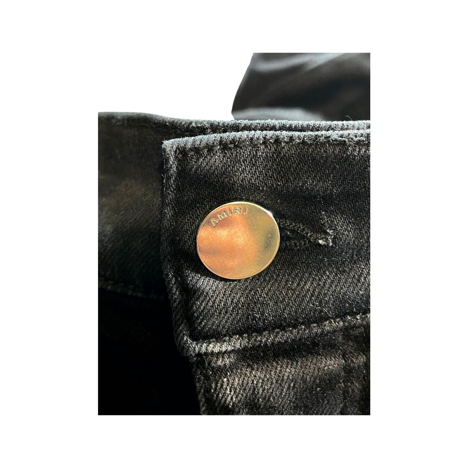 Amiri Amiri "Hibiscus" Black Jeans Size US 33 - 5 Thumbnail